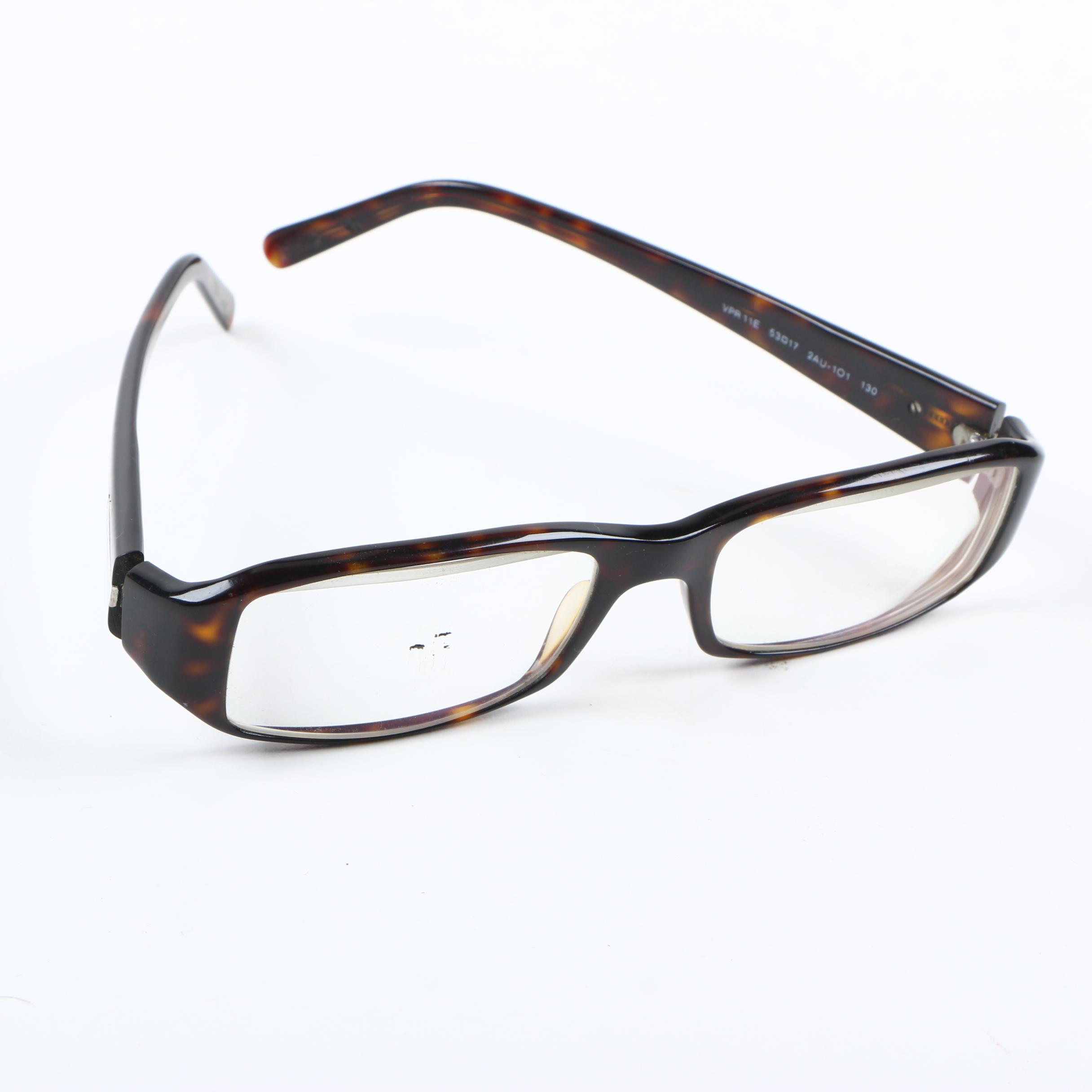Prada Faux Tortoise Eyeglasses
