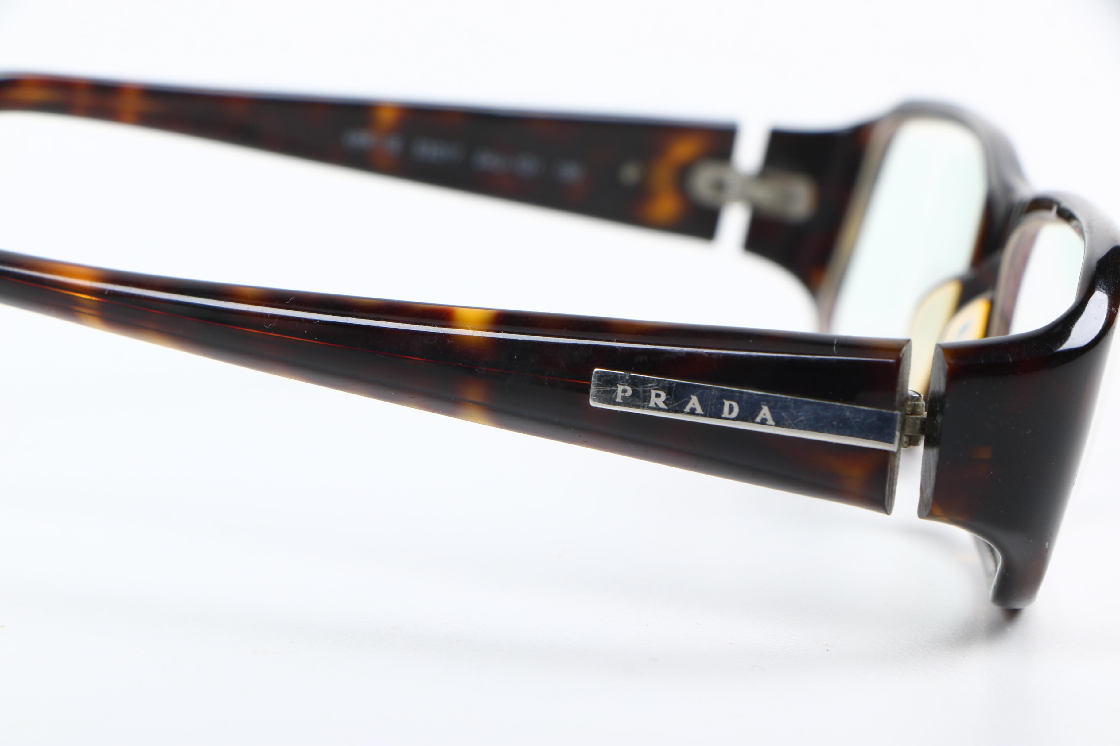 Prada Faux Tortoise Eyeglasses