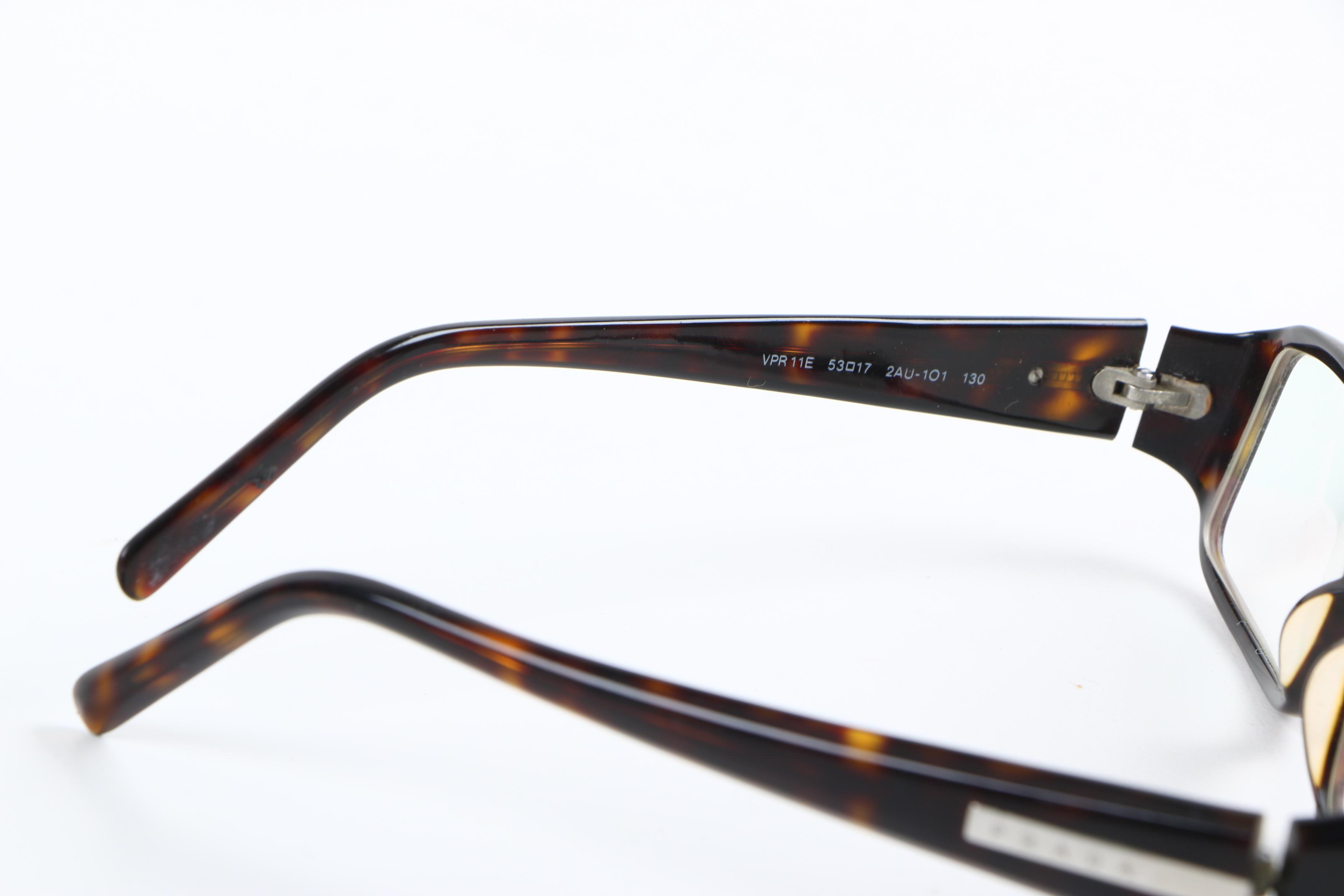 Prada Faux Tortoise Eyeglasses