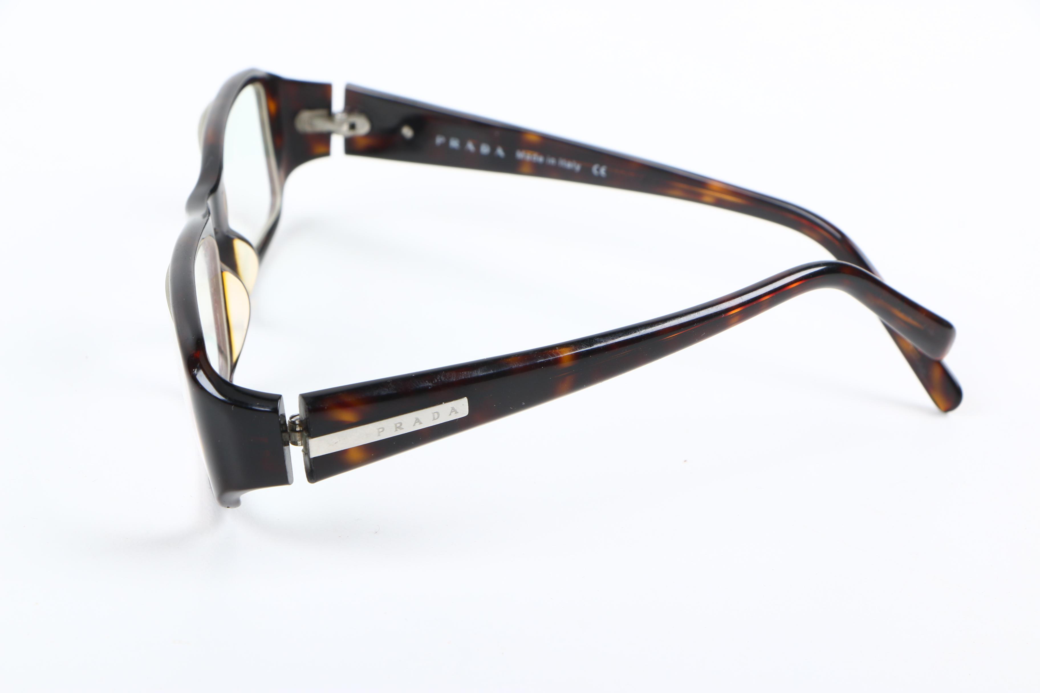 Prada Faux Tortoise Eyeglasses