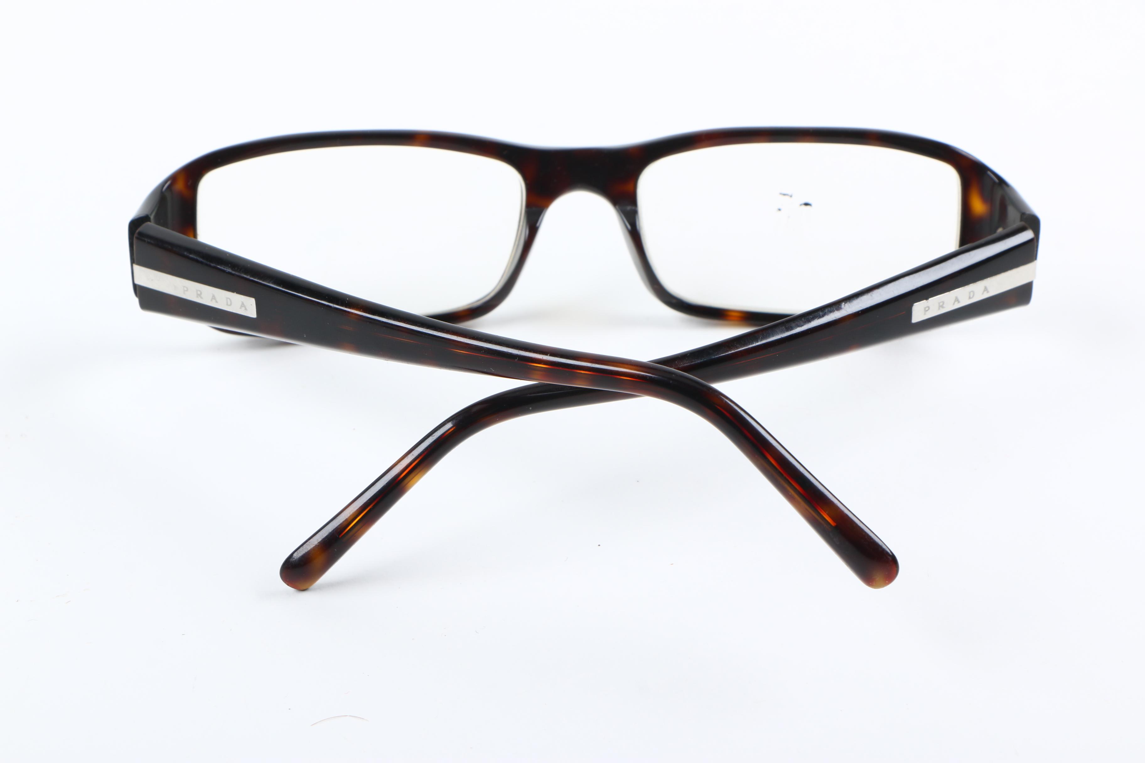 Prada Faux Tortoise Eyeglasses