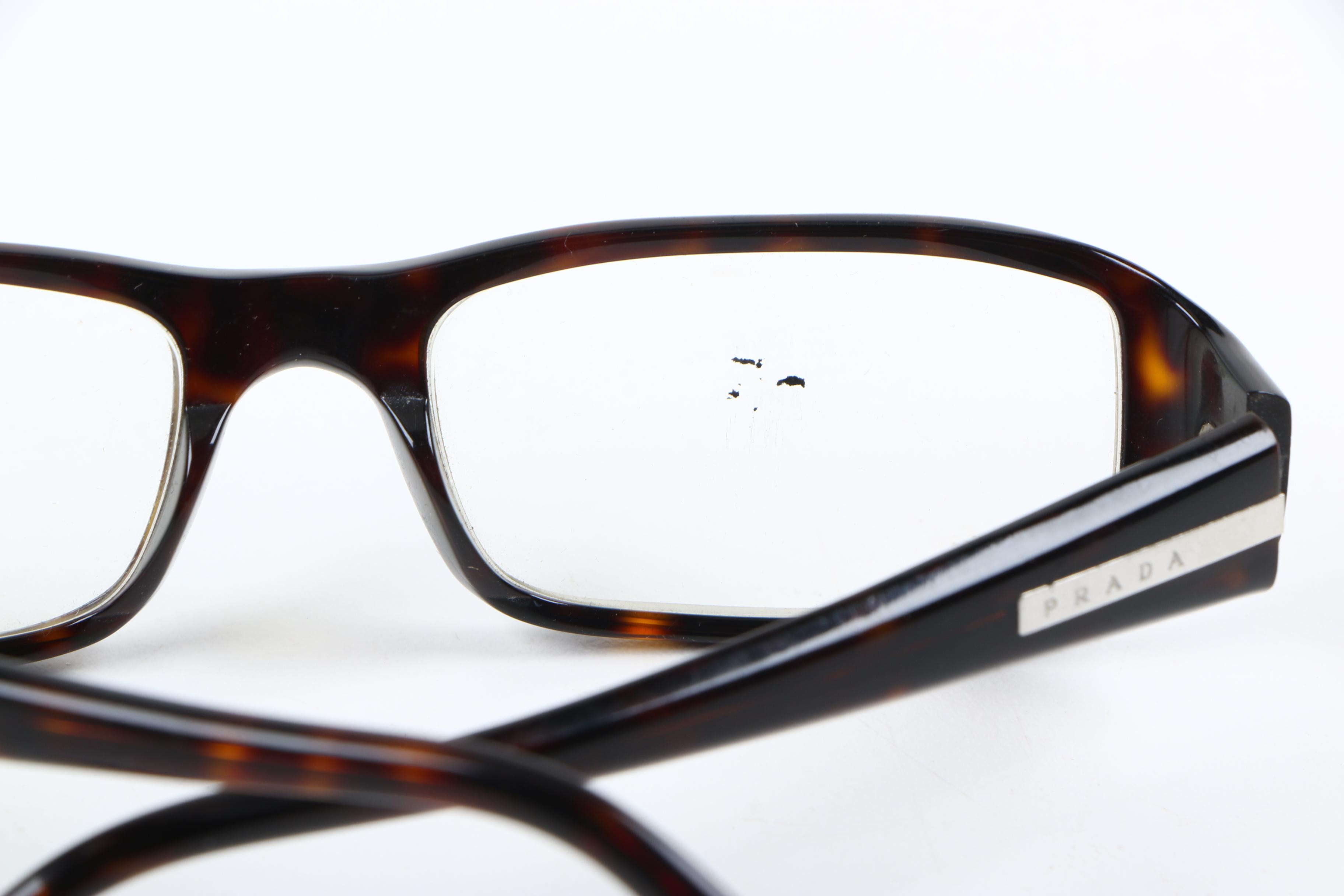 Prada Faux Tortoise Eyeglasses