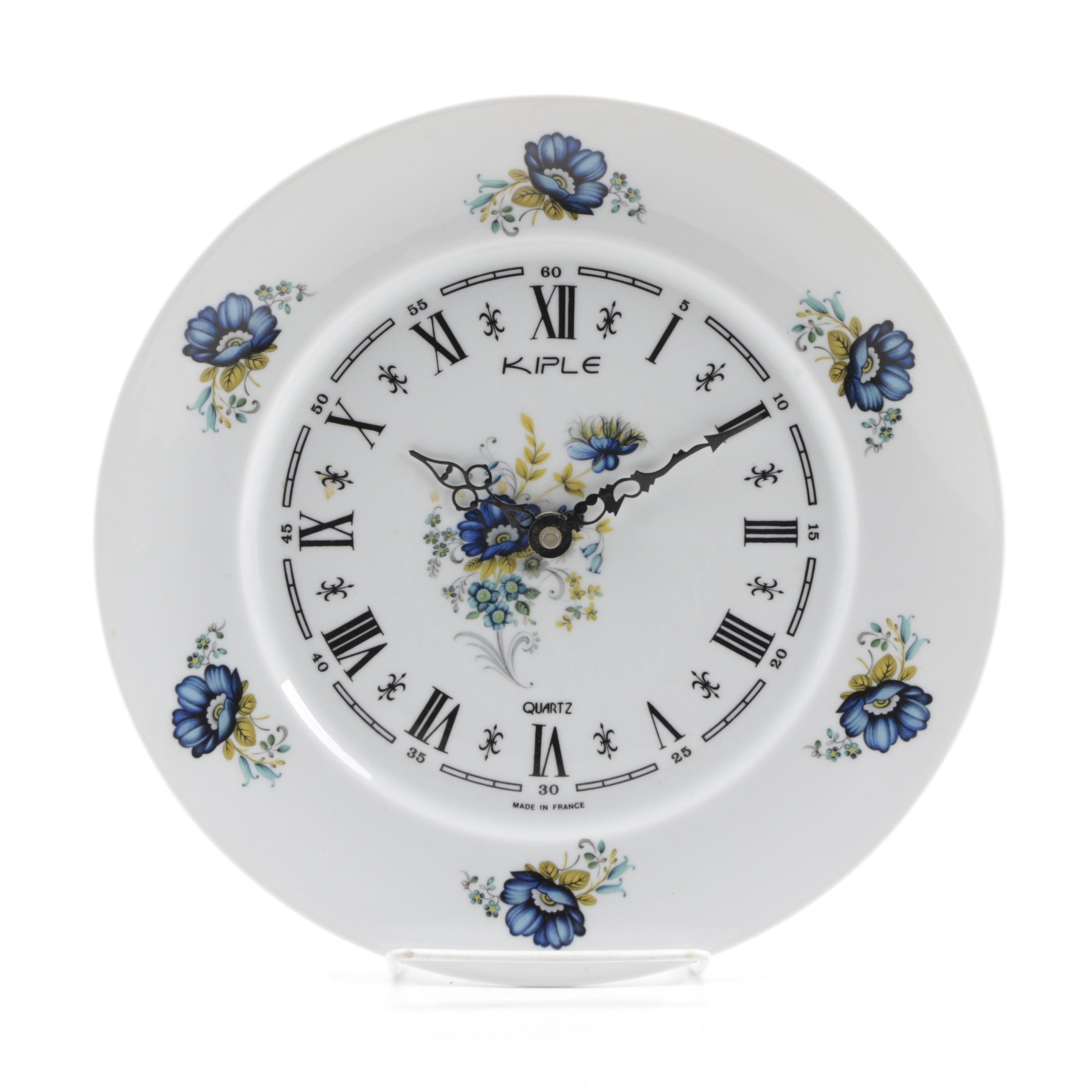 Porcelain Plate Wall Clock
