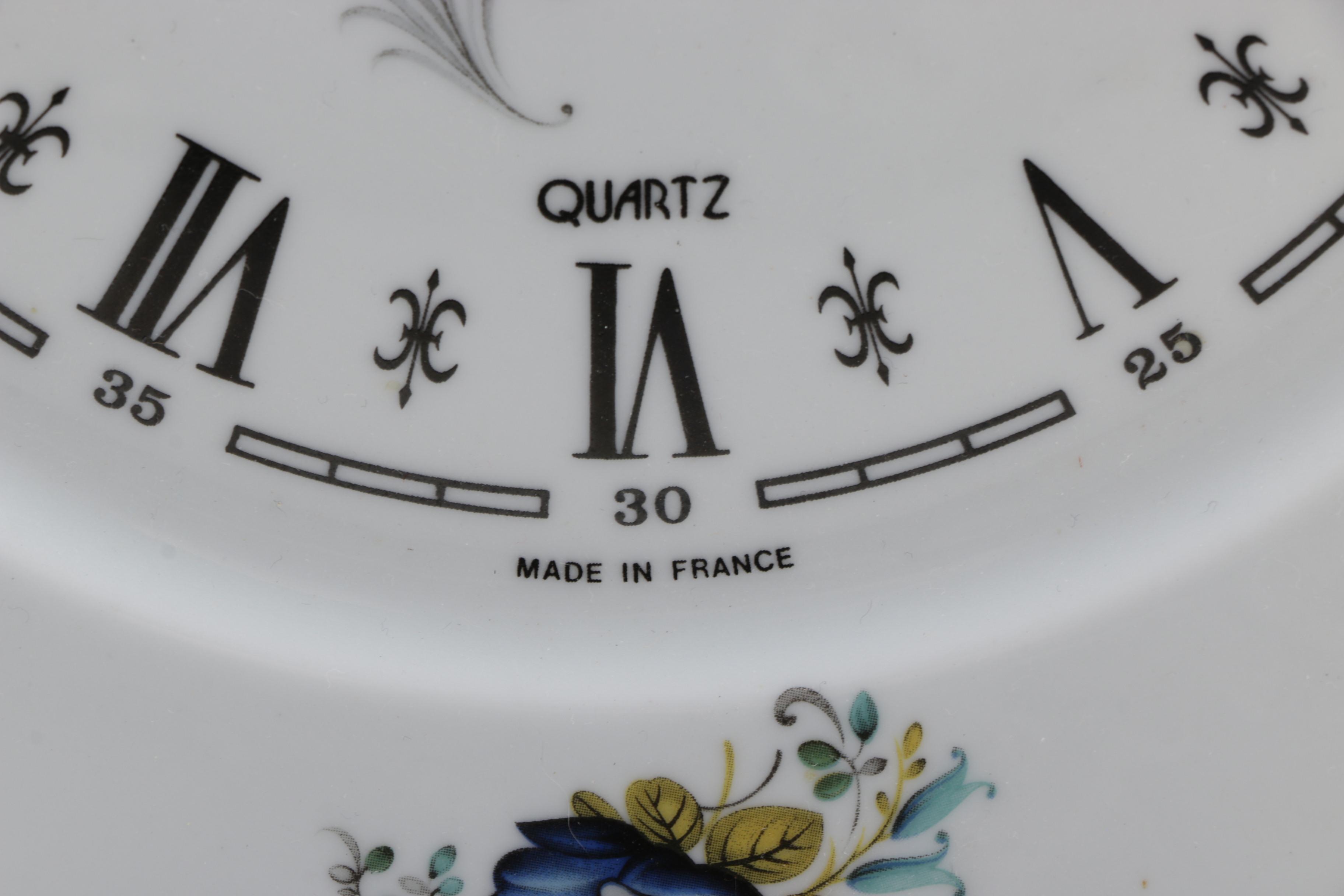 Porcelain Plate Wall Clock