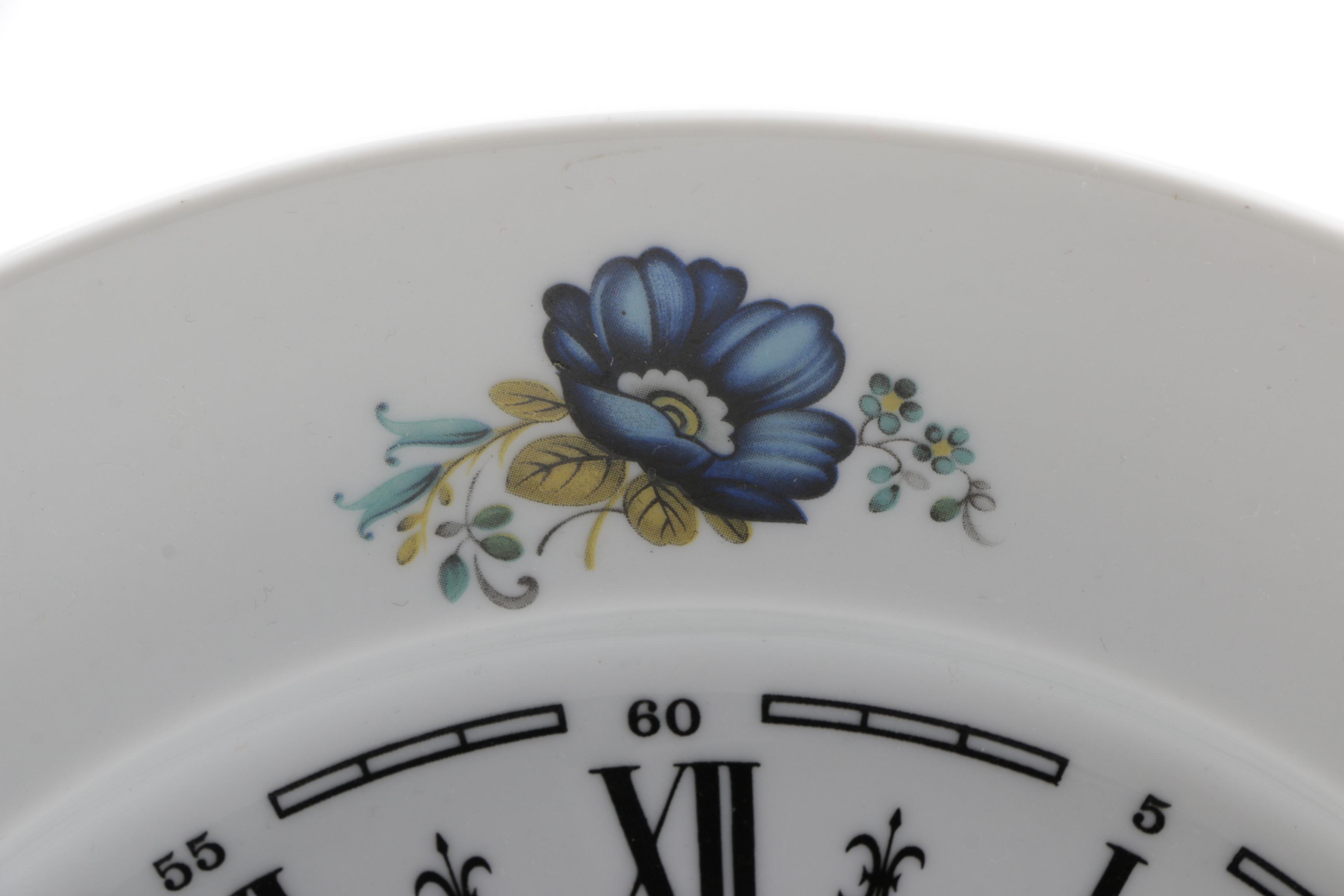 Porcelain Plate Wall Clock