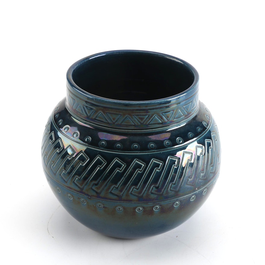 Decorative Iridescent Ceramic Vase