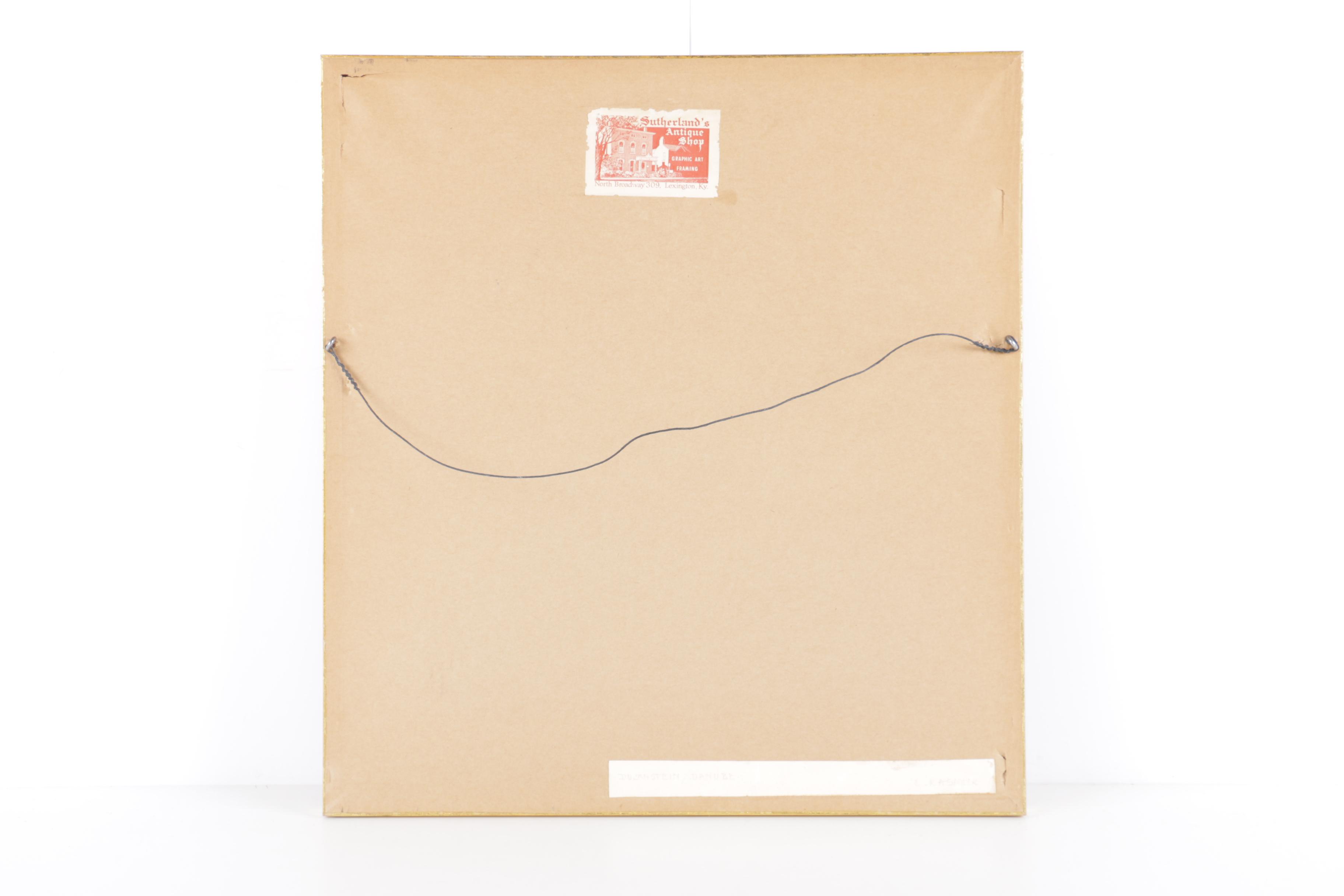 Luigi Kasimir Hand Colored Etching on Paper "Duernstein on the Danube"