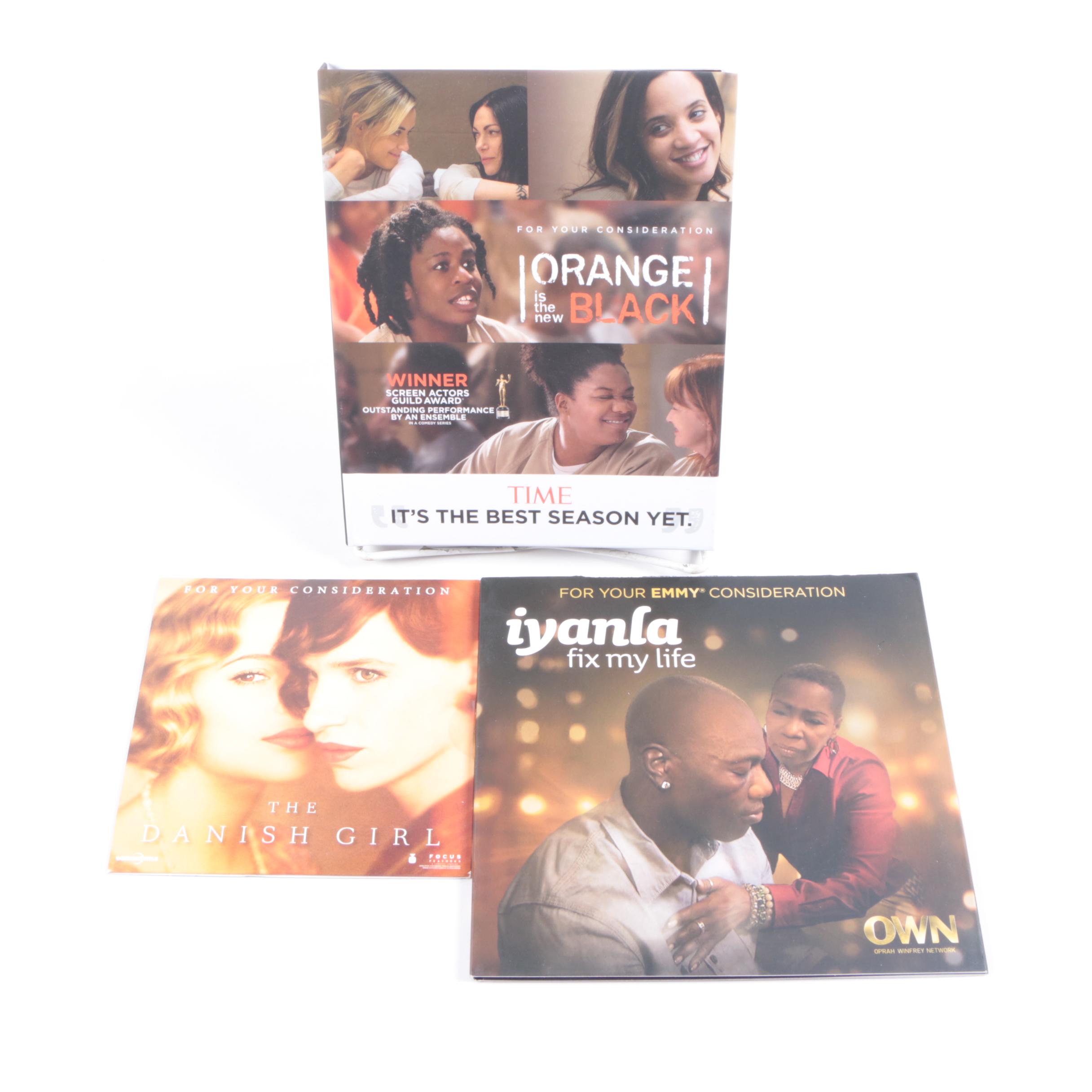 "For Your Consideration" Feature Film and Television Series DVDs