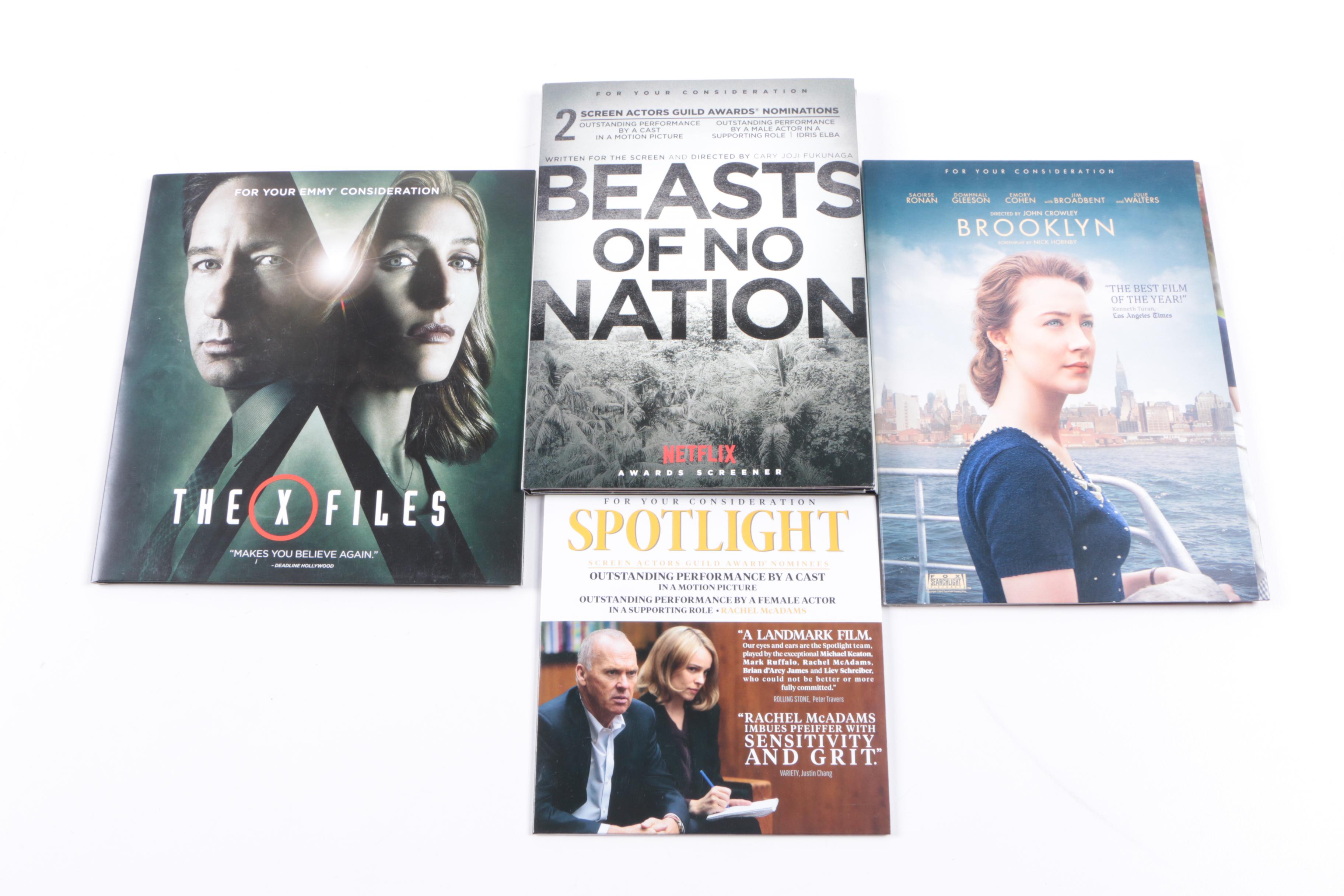 "For Your Consideration" Feature Film and Television Series DVDs