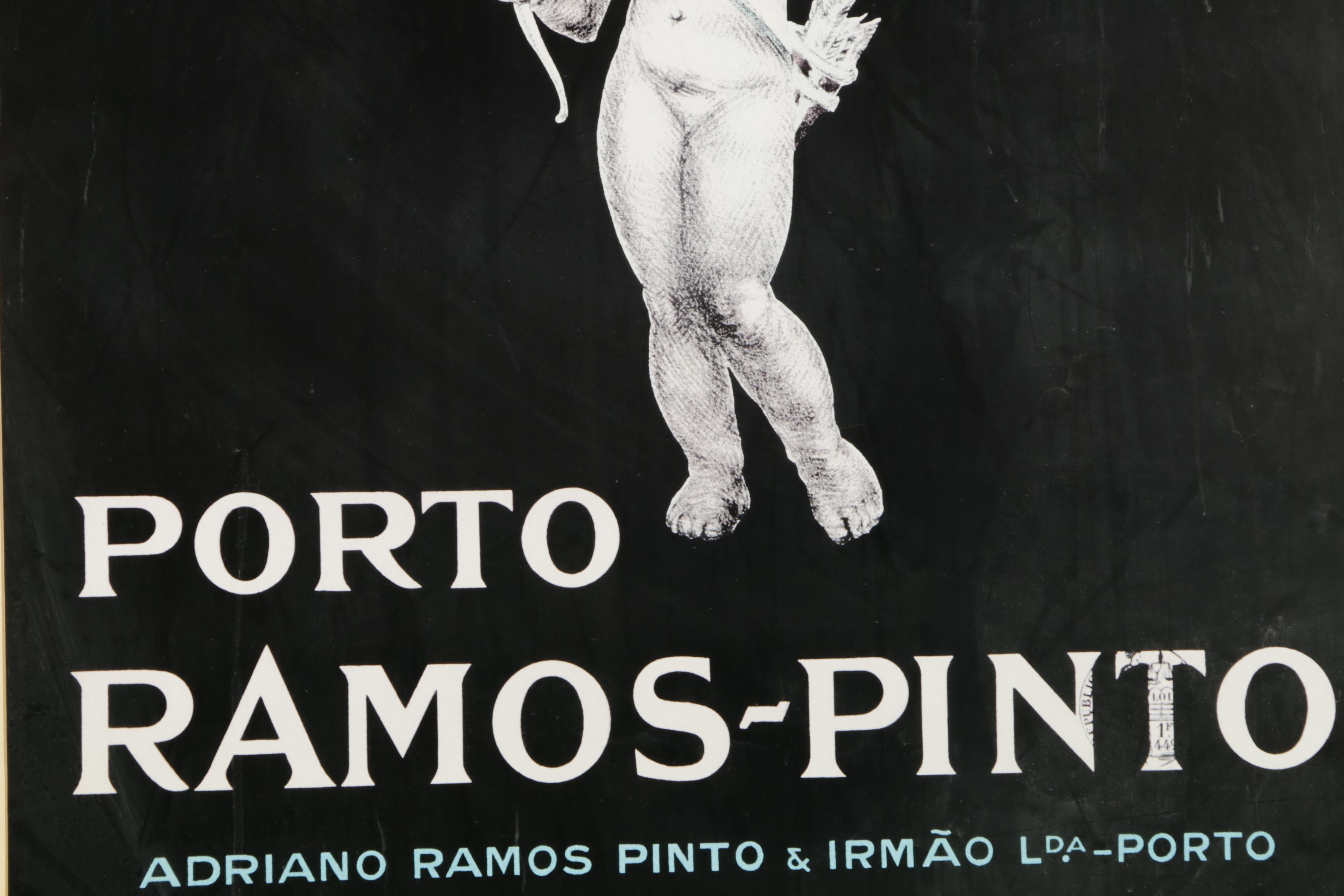 Offset Lithograph After René Vincent "Porto Ramos Pinto" Advertising Poster