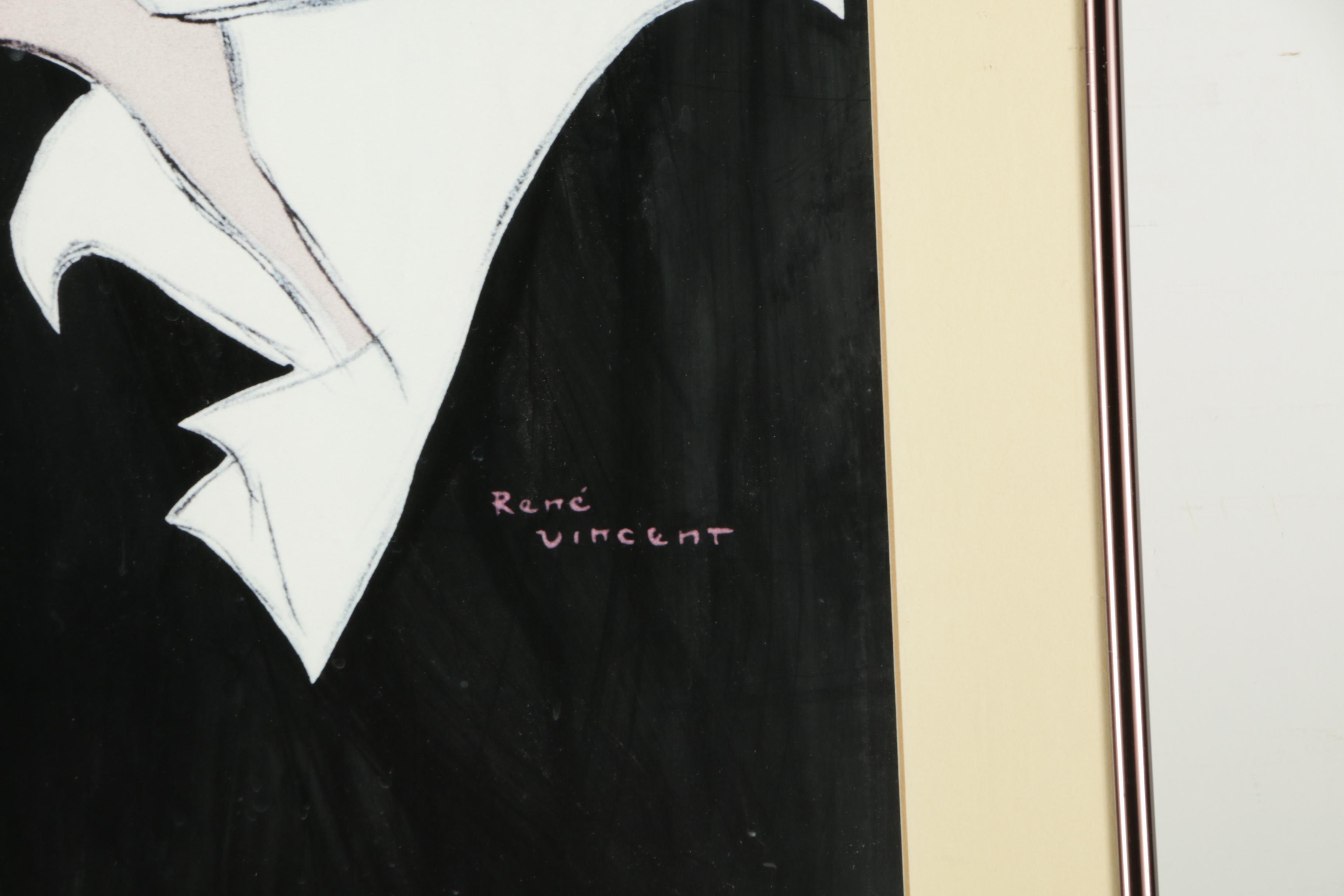 Offset Lithograph After René Vincent "Porto Ramos Pinto" Advertising Poster