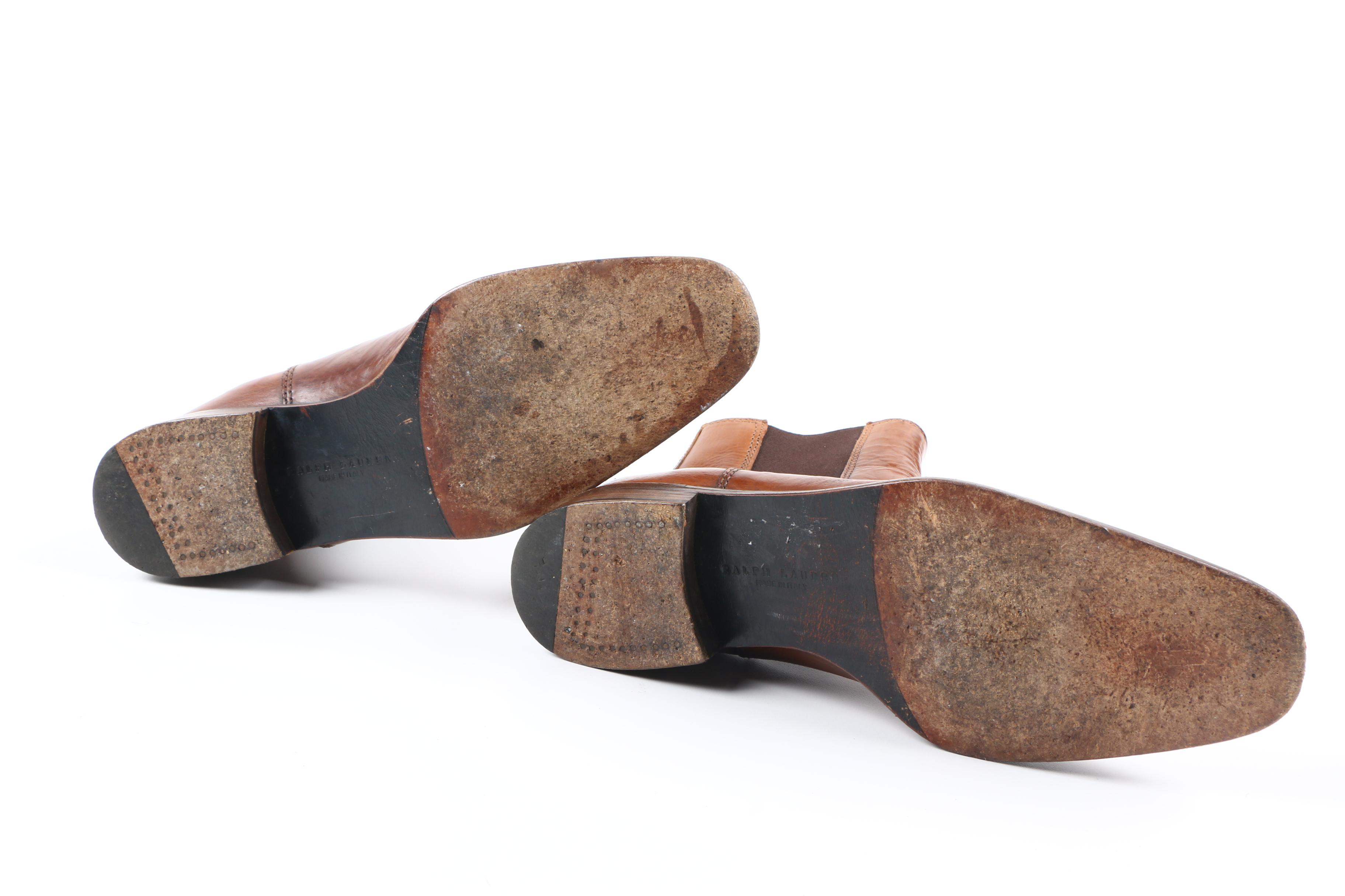 Ralph Lauren Brown Leather Boots