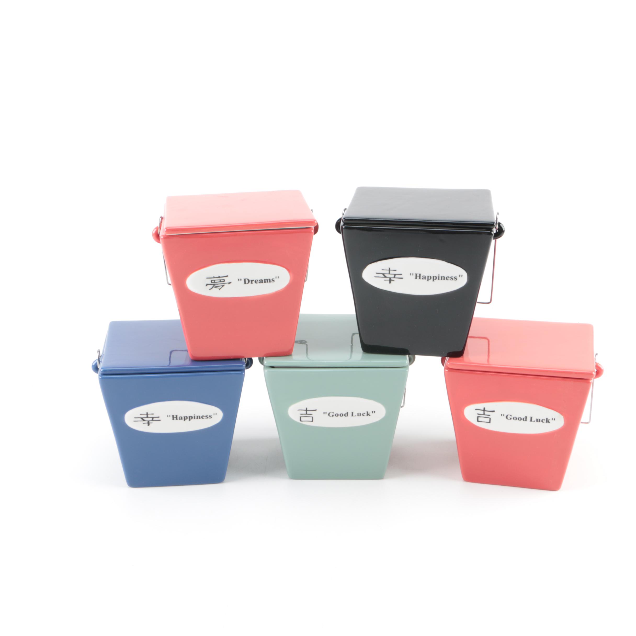 WCL Ceramic Take Out Box Containers