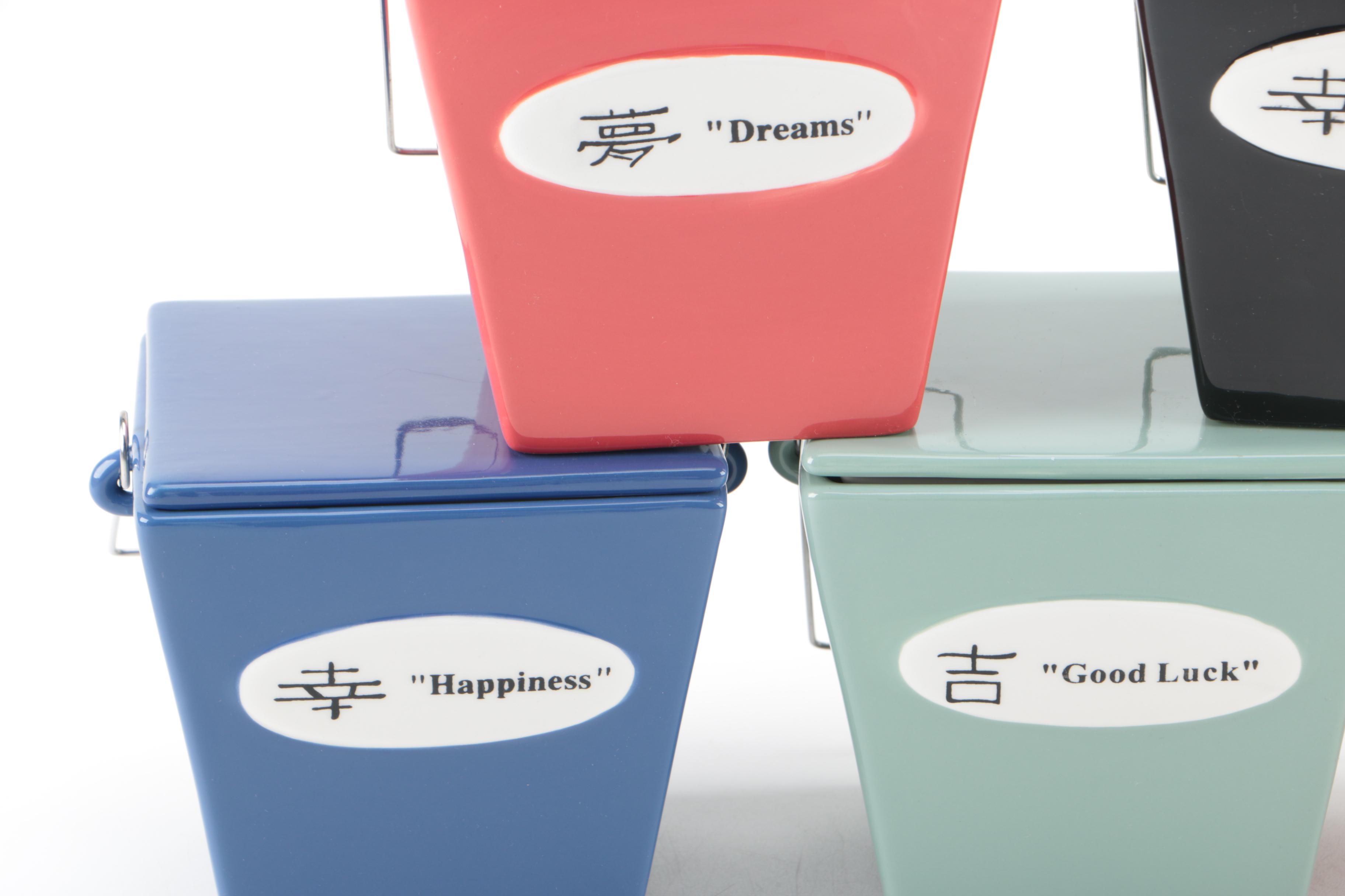 WCL Ceramic Take Out Box Containers