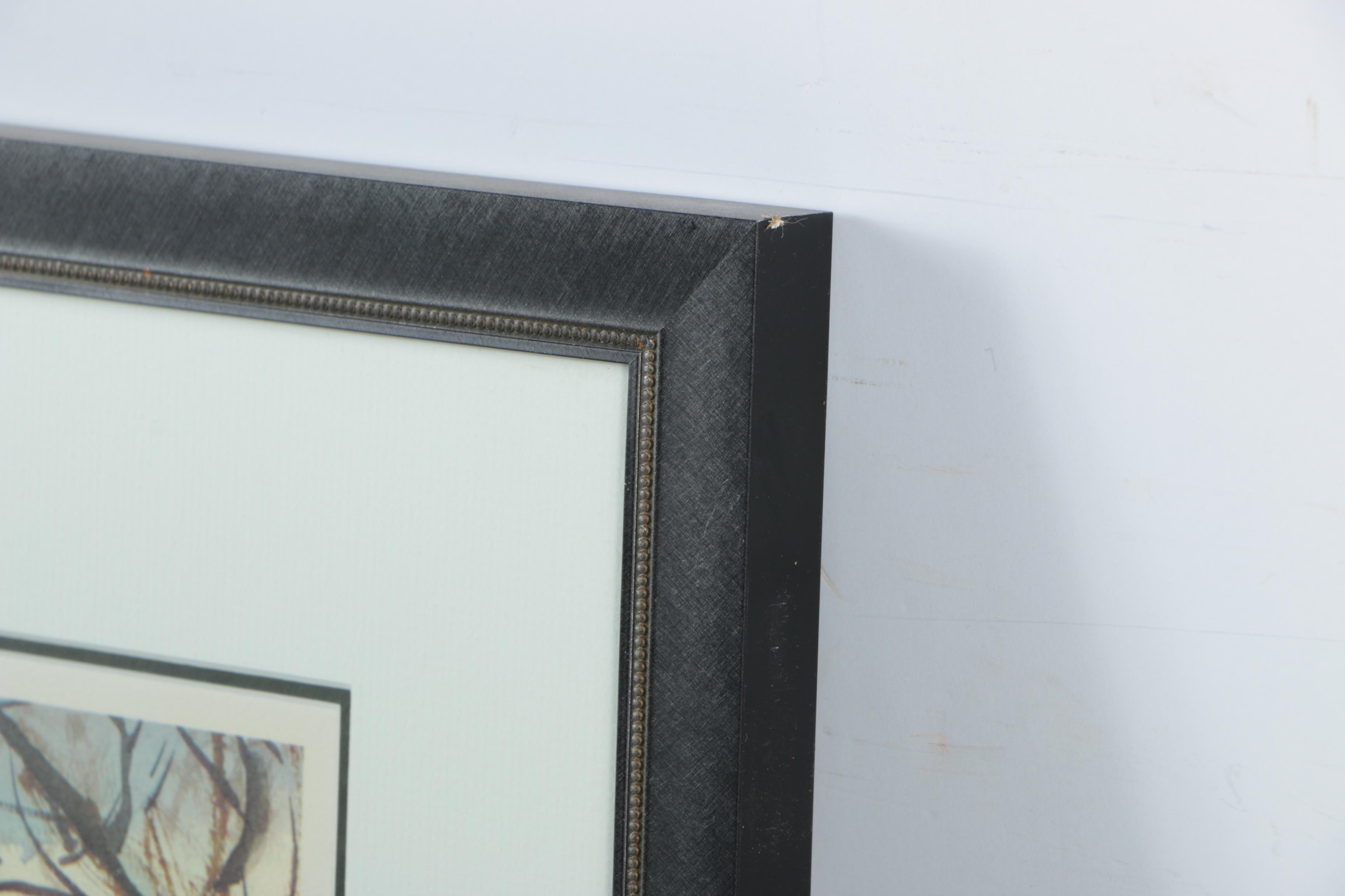 Offset Lithograph After Earl Gross of a Lighthouse