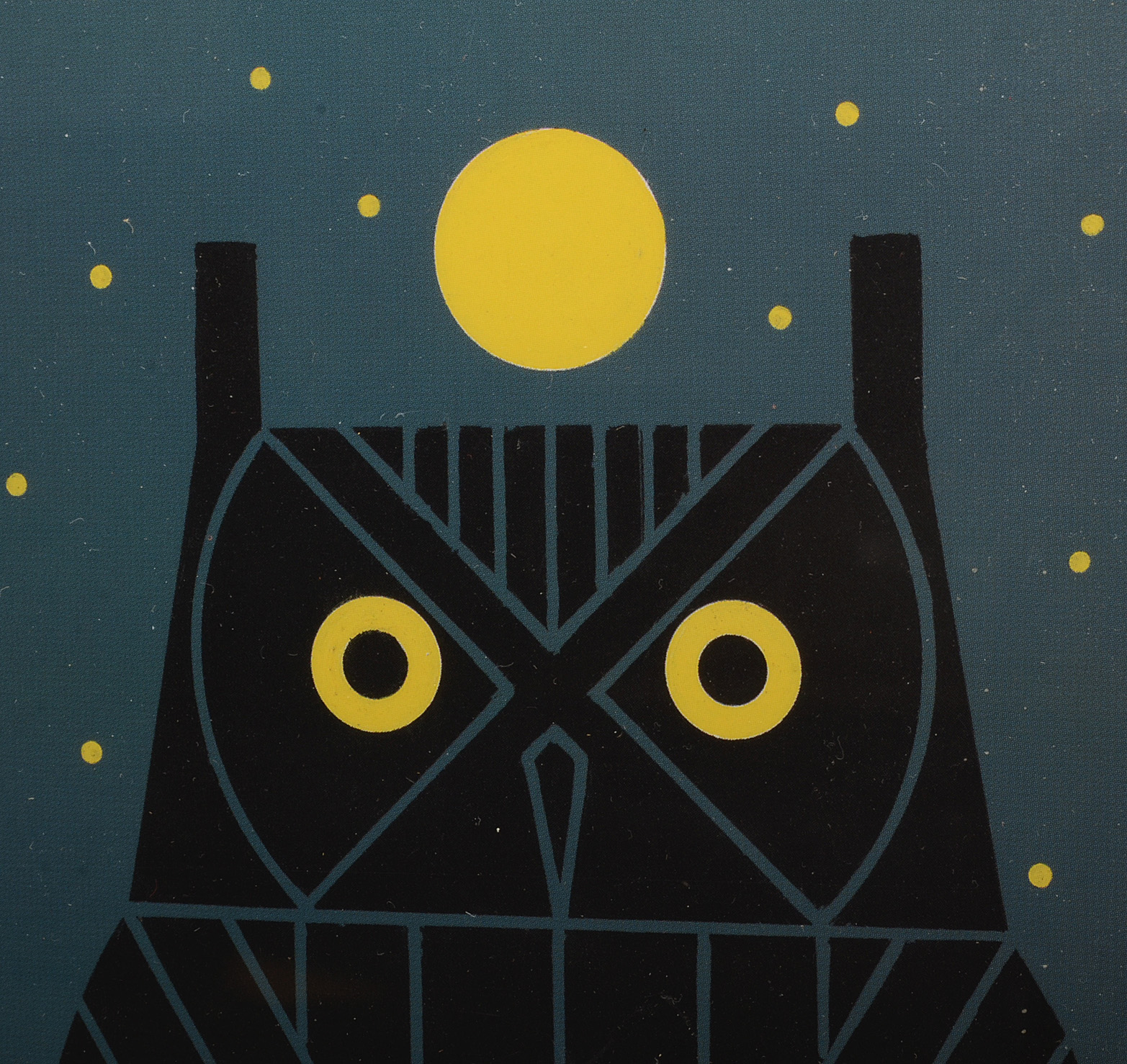 Offset Lithograph after Charley Harper "Omniscient Owls"