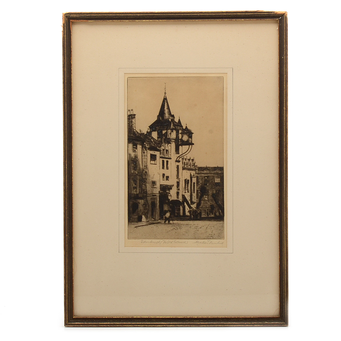 A. Watson Turnbull Signed Etching "Edinburgh"
