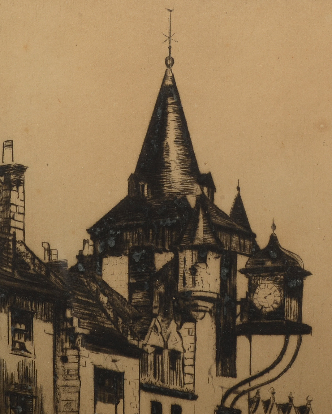 A. Watson Turnbull Signed Etching "Edinburgh"