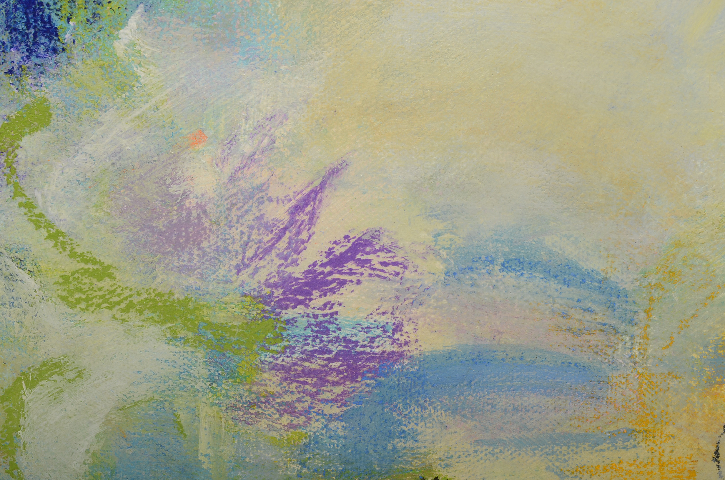 Lisa Schafer Acrylic Painting on Canvas "Water Lilies"