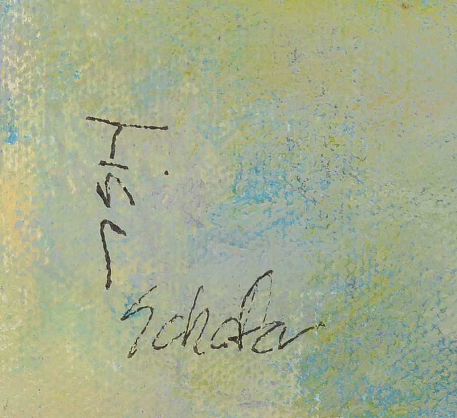 Lisa Schafer Acrylic Painting on Canvas "Water Lilies"