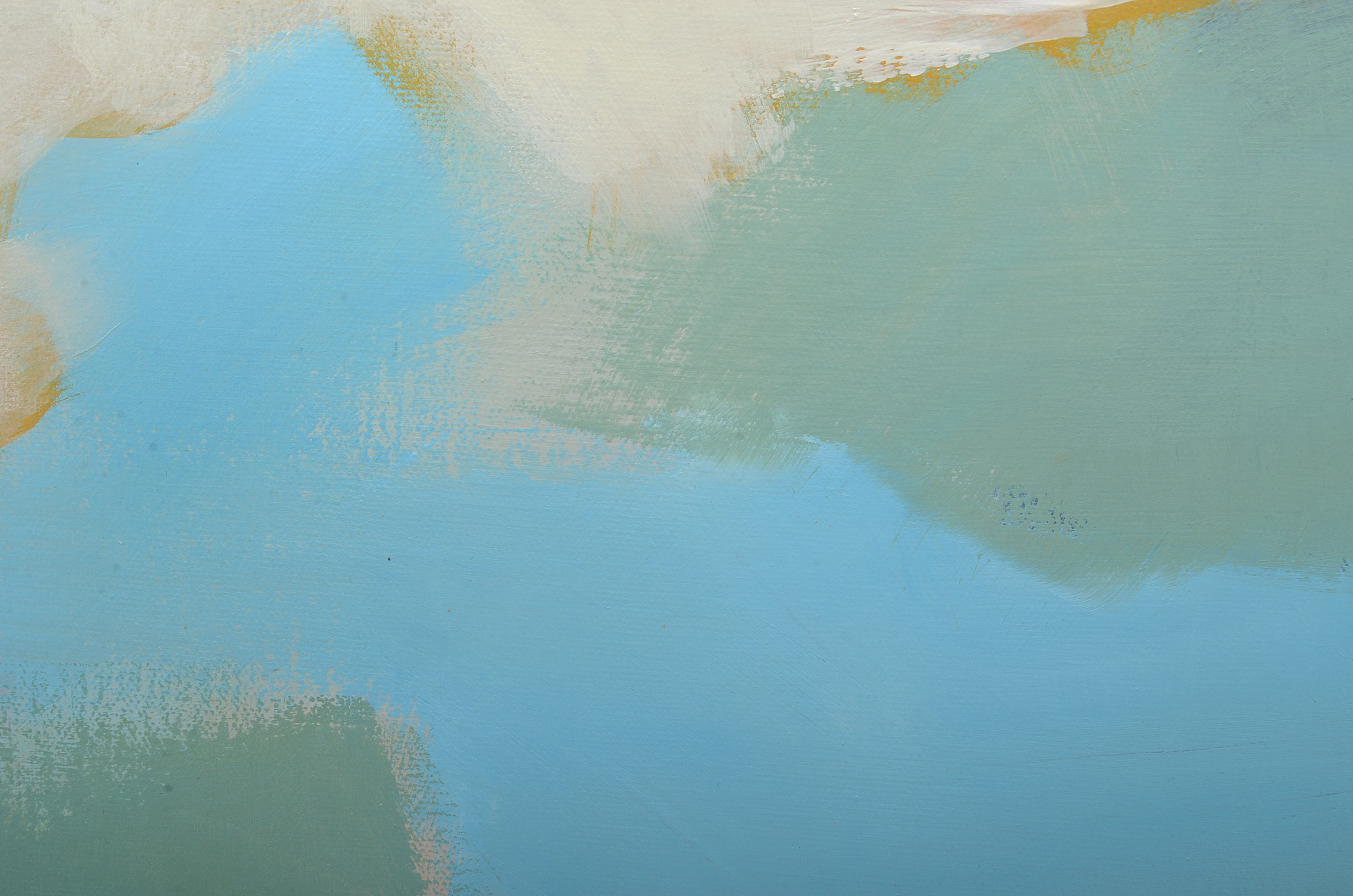 Lisa Schafer Acrylic Painting on Canvas "Tabby Blue"