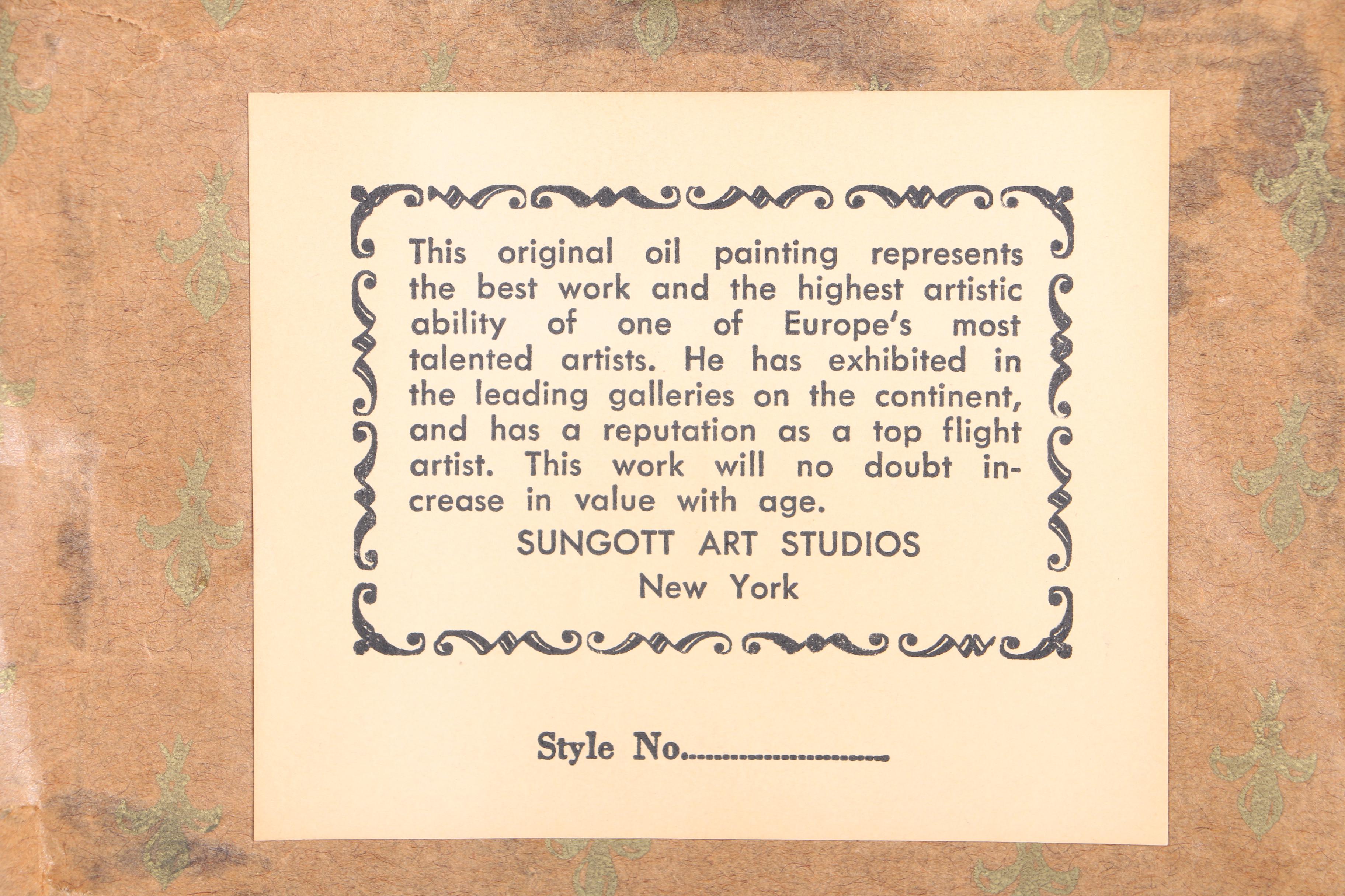 Eleanor Morehouse Oil Painting of a Floral Still Life and Landscape