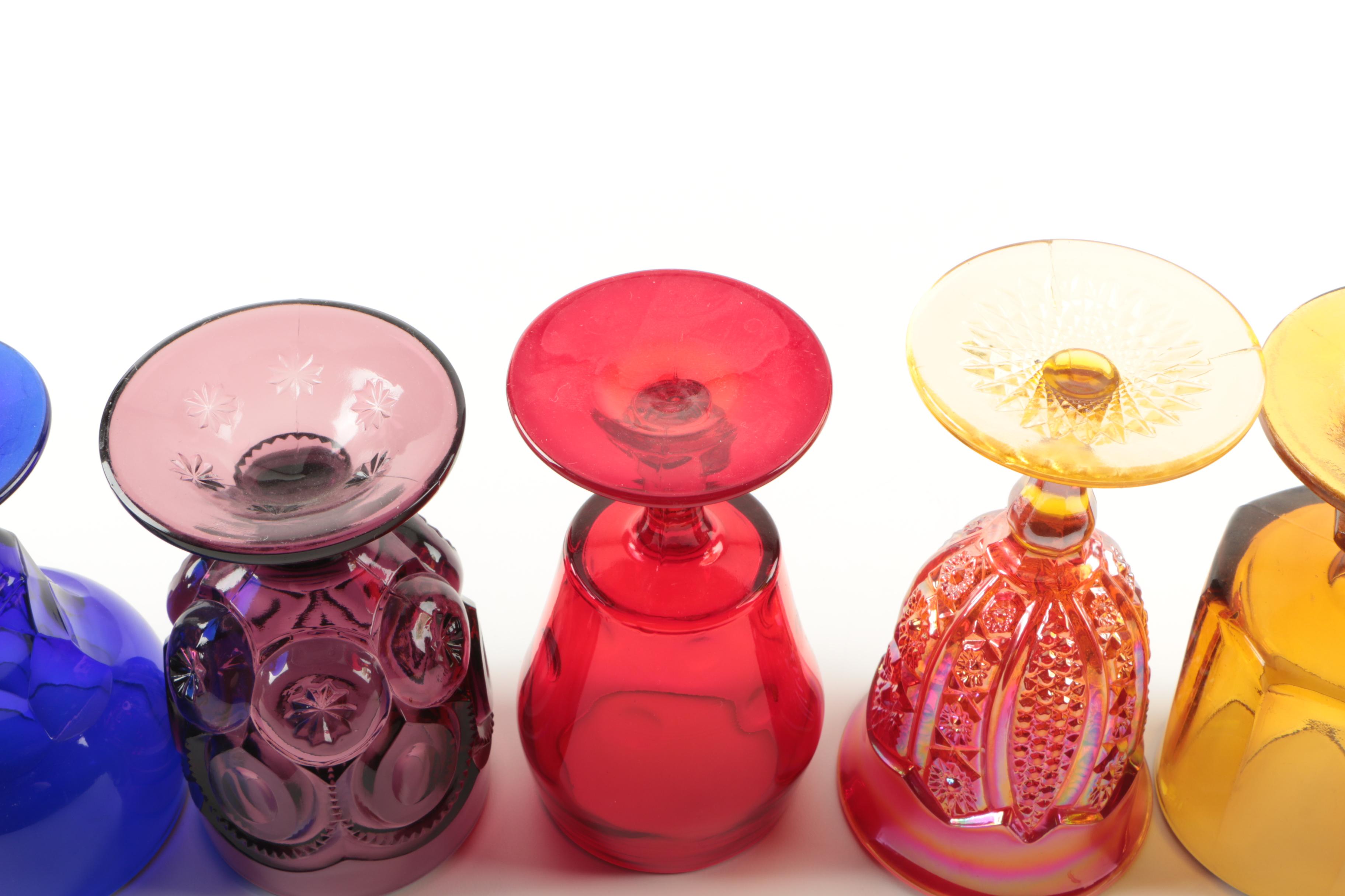 Glassware Featuring L.E. Smith "Moon and Stars" Goblet