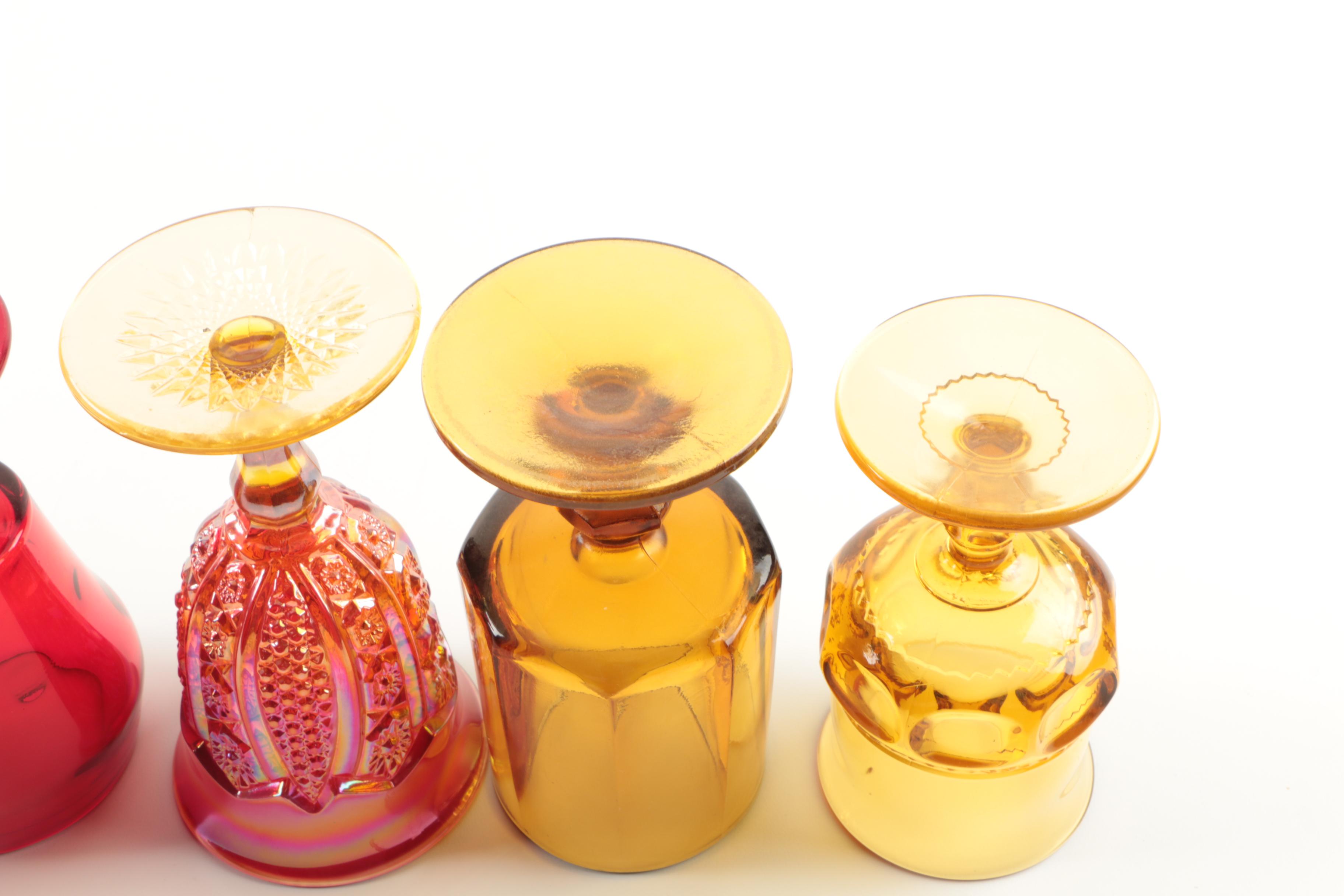 Glassware Featuring L.E. Smith "Moon and Stars" Goblet