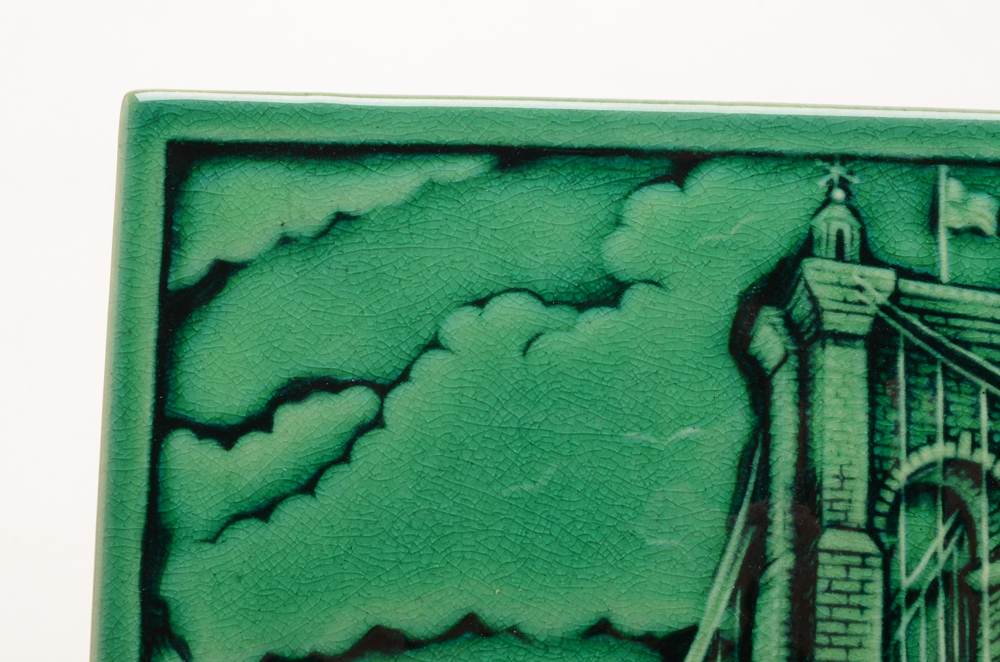 Rookwood Art Pottery Cincinnati Roebling Bridge Tile