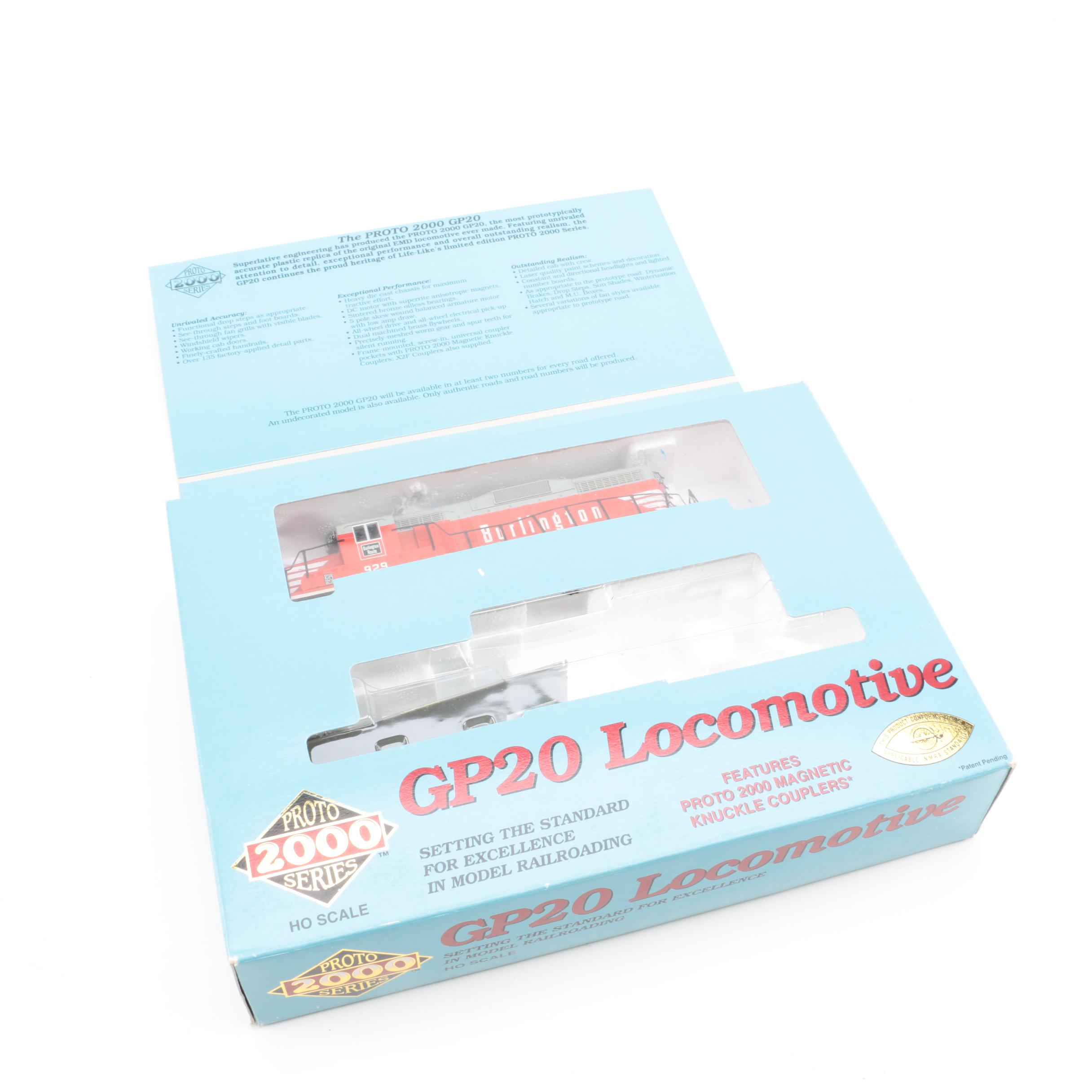 Life-Like Proto 2000 GP20 Burlington Route Locomotive