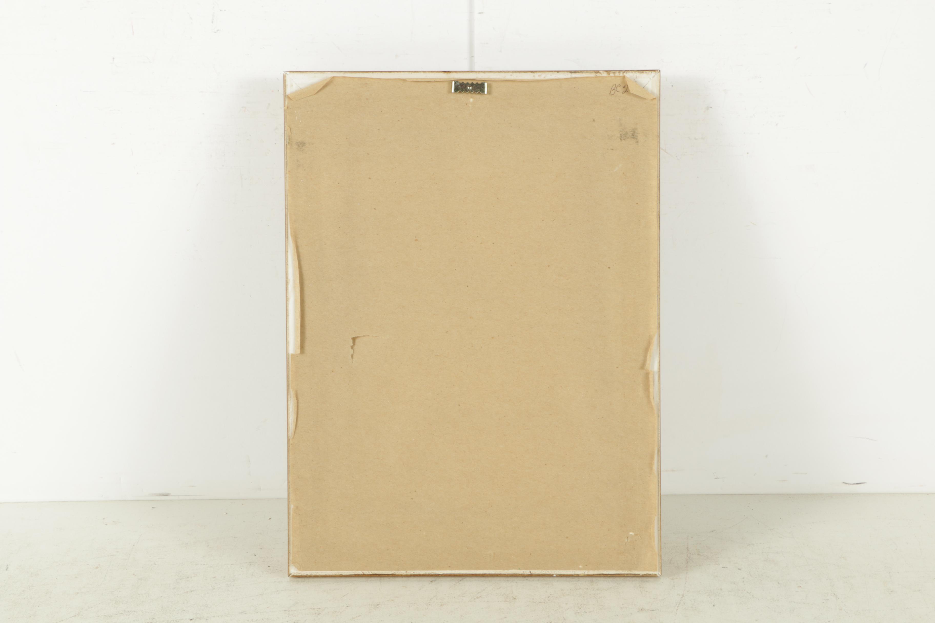 Offset Lithograph on Canvas After Arthur Hopkins "The Visitor"