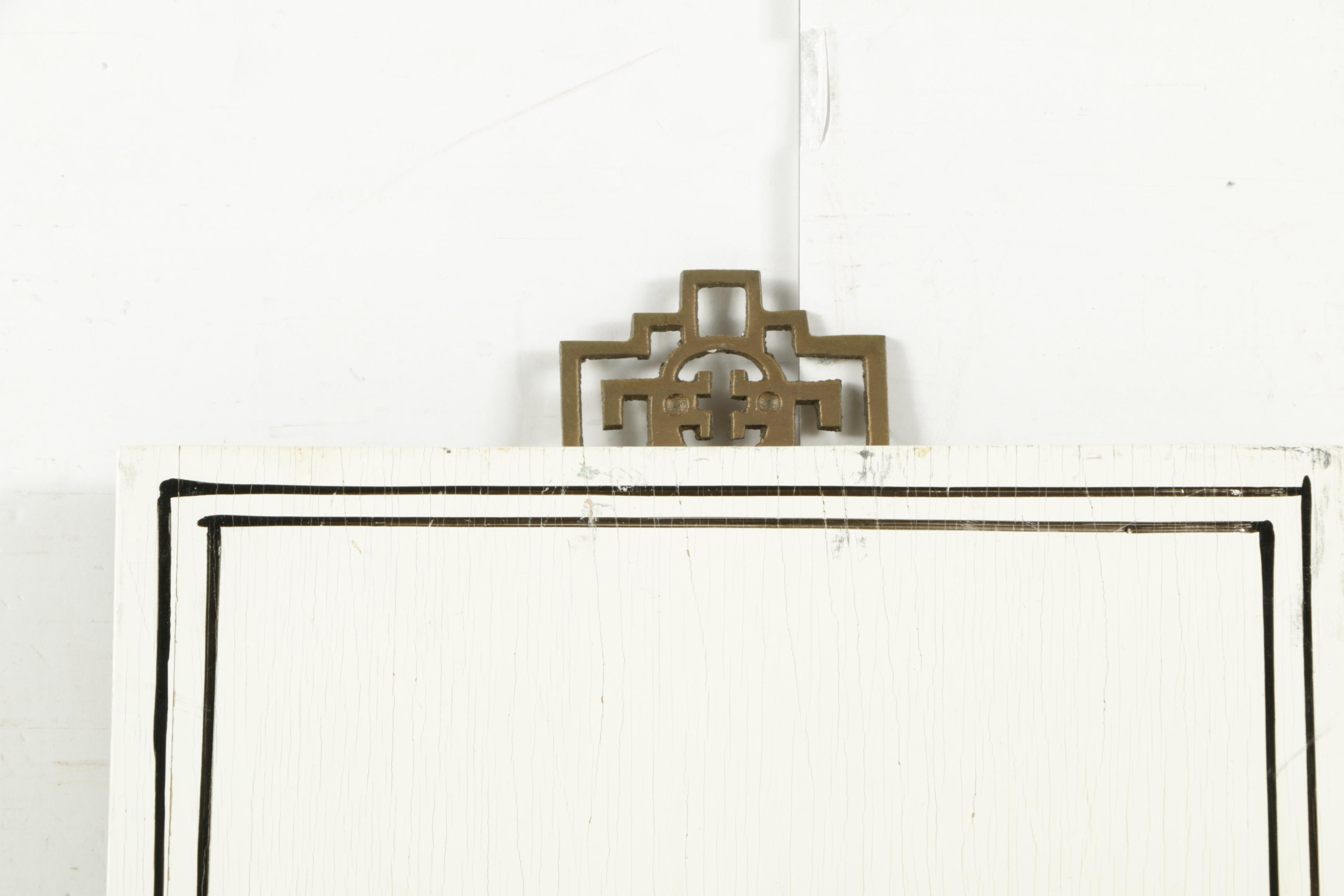 East Asian Style Inlaid Stone Plaques