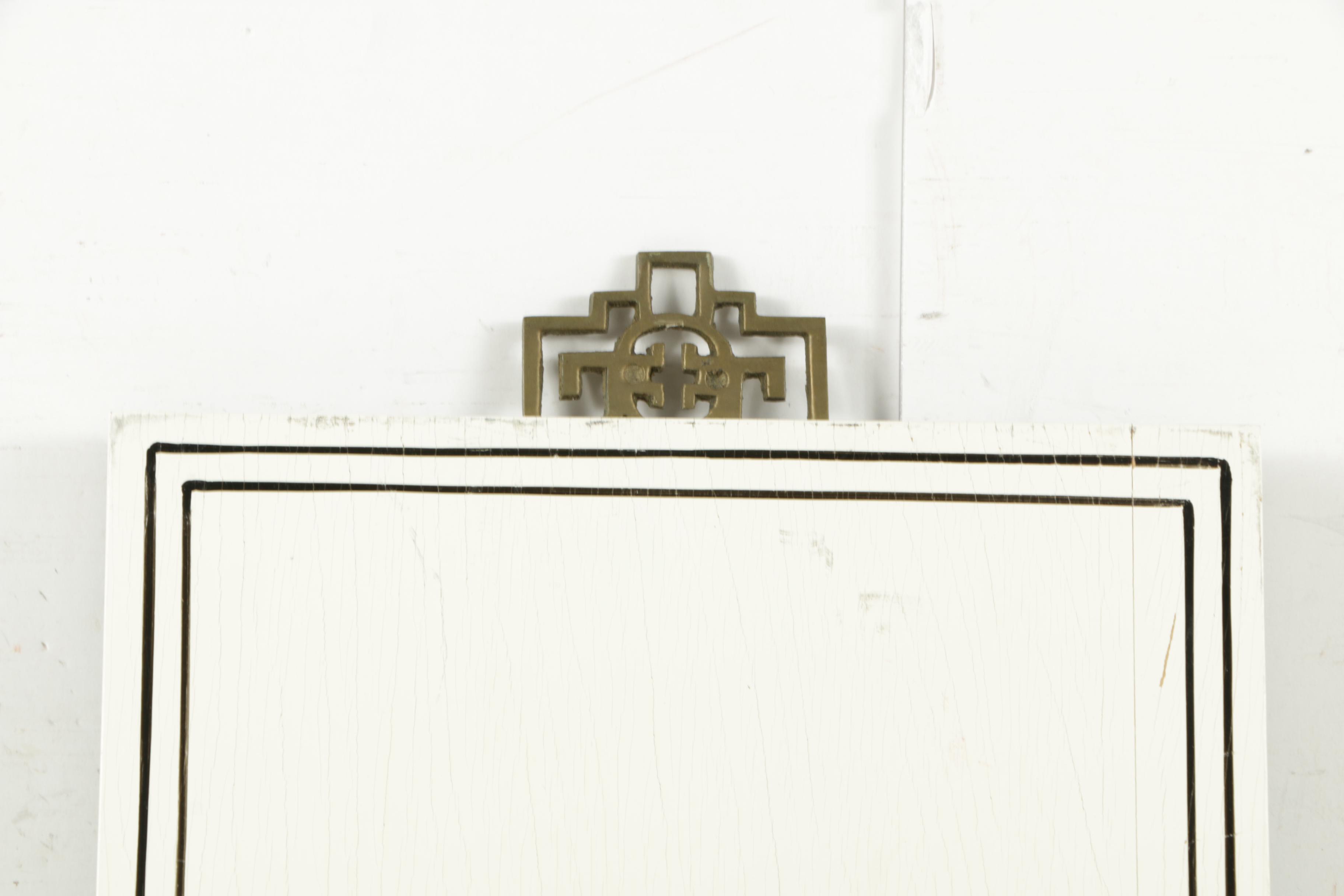 East Asian Style Inlaid Stone Plaques