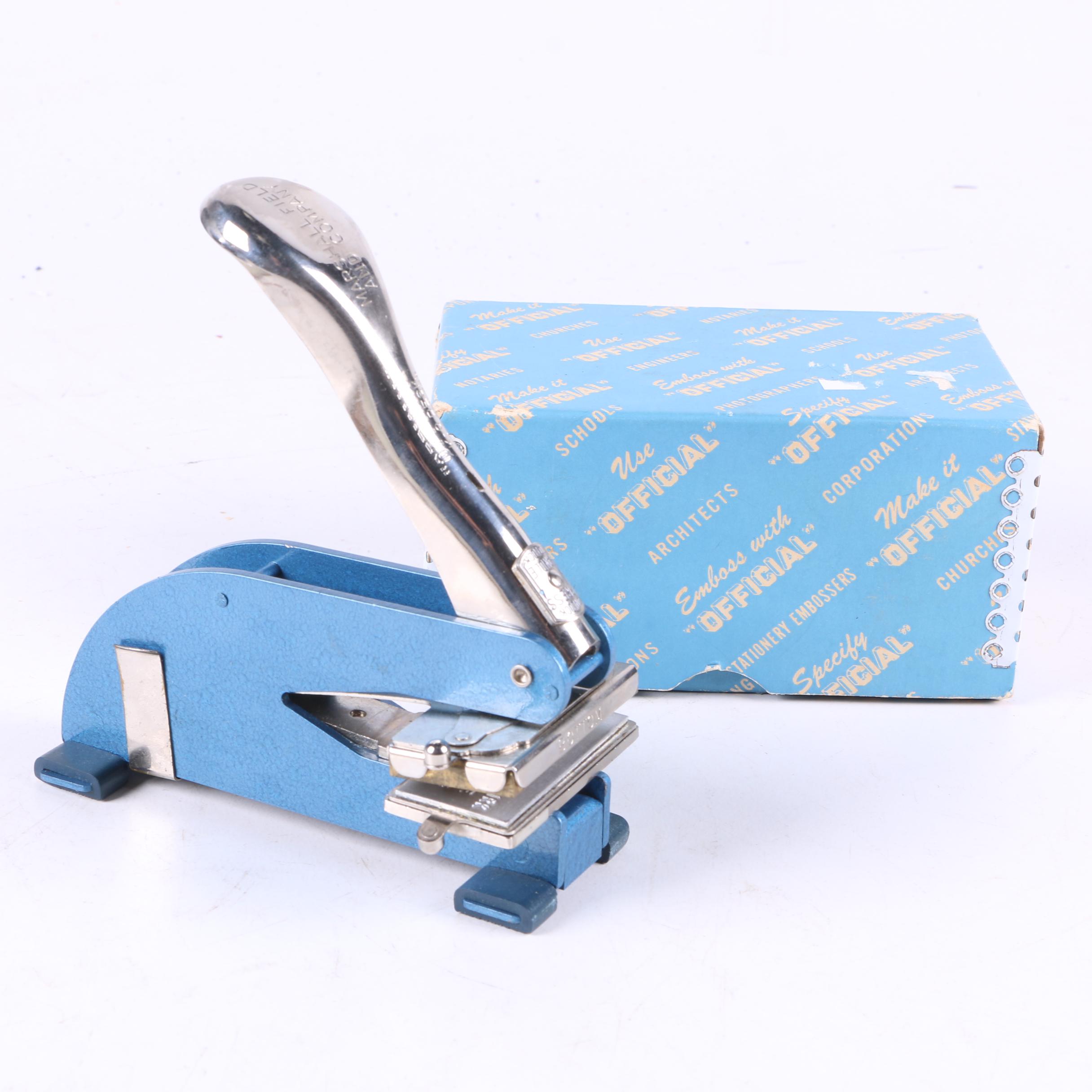 Shaeffer Fountain Pen and Pencil Set with Paper Embossing Stamp