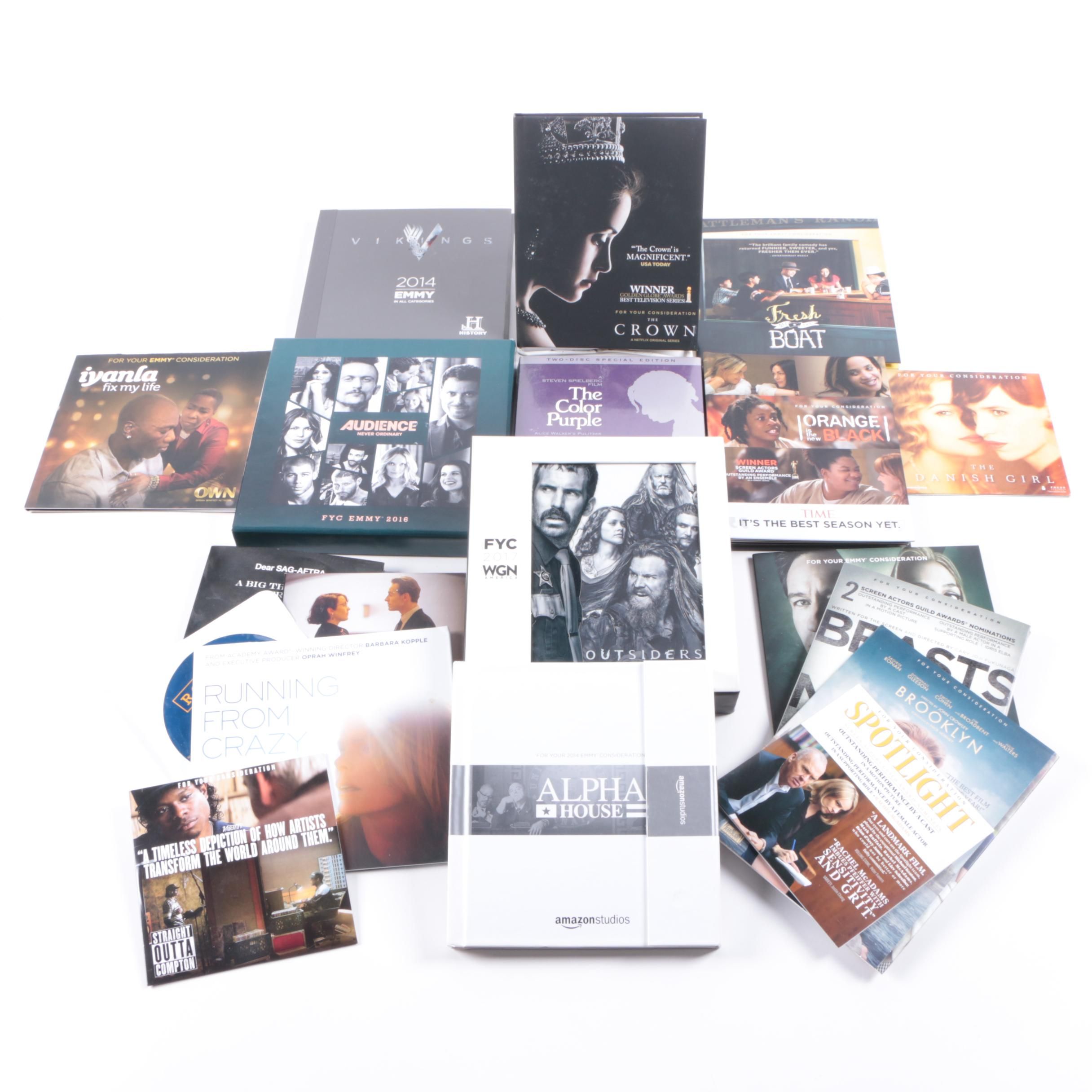 "For Your Consideration" Feature Film and Television Series DVDs