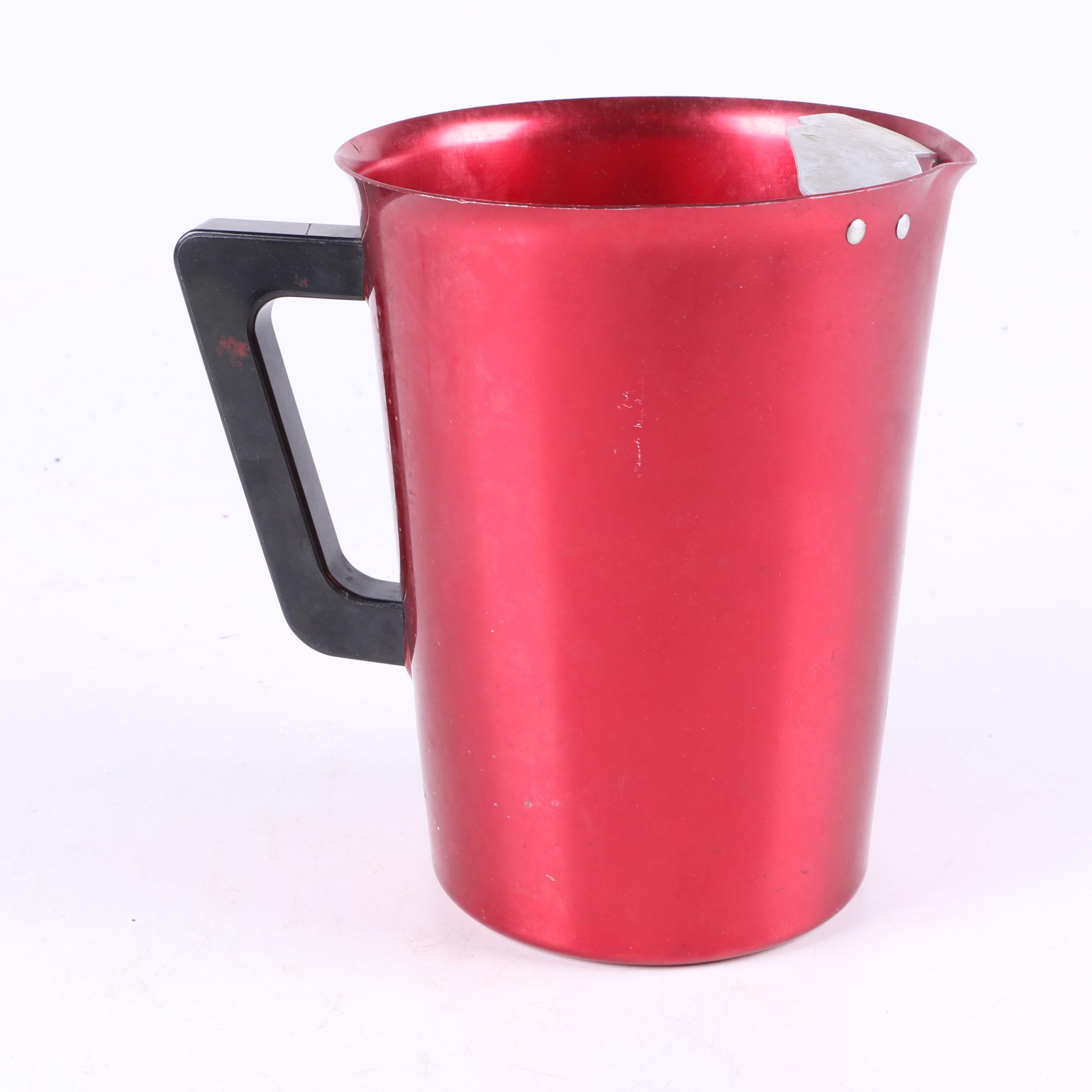 Mid Century Perma Hues Aluminum Tumblers and Vogue Pitcher