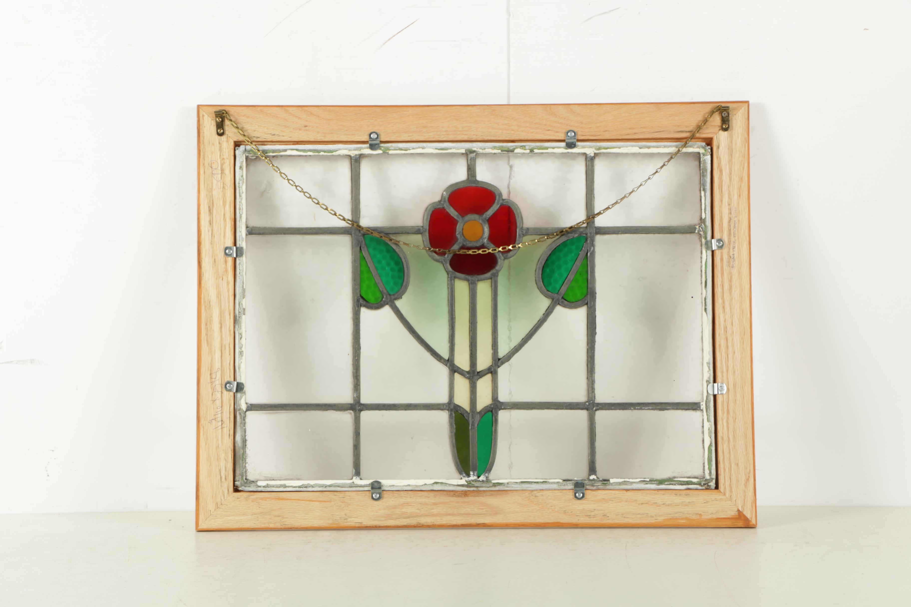 Stained Glass Wall Hangings of Flowers