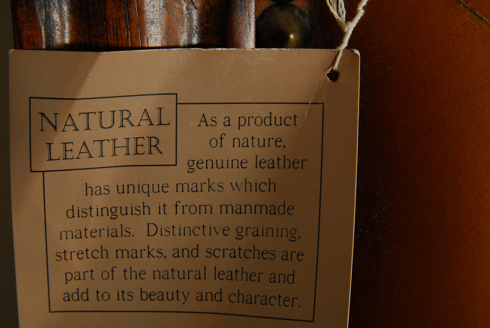 Sleigh Style Leather Upholstered Wooden King Bed Frame