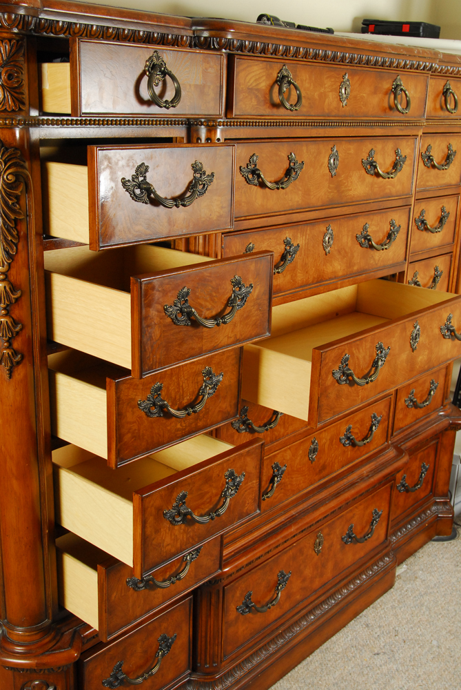 Contemporary Over-Sized Wooden Chest of Drawers