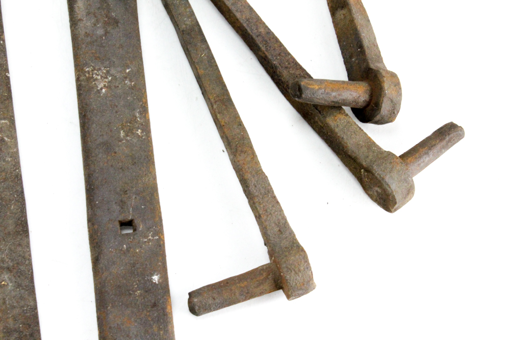 Antique Wrought Iron Door Hinges and Shutter Fittings