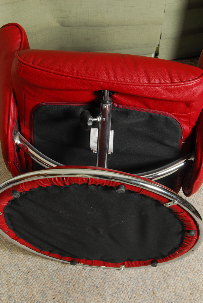 Contemporary Lounge Chair with Ottoman by American Signature