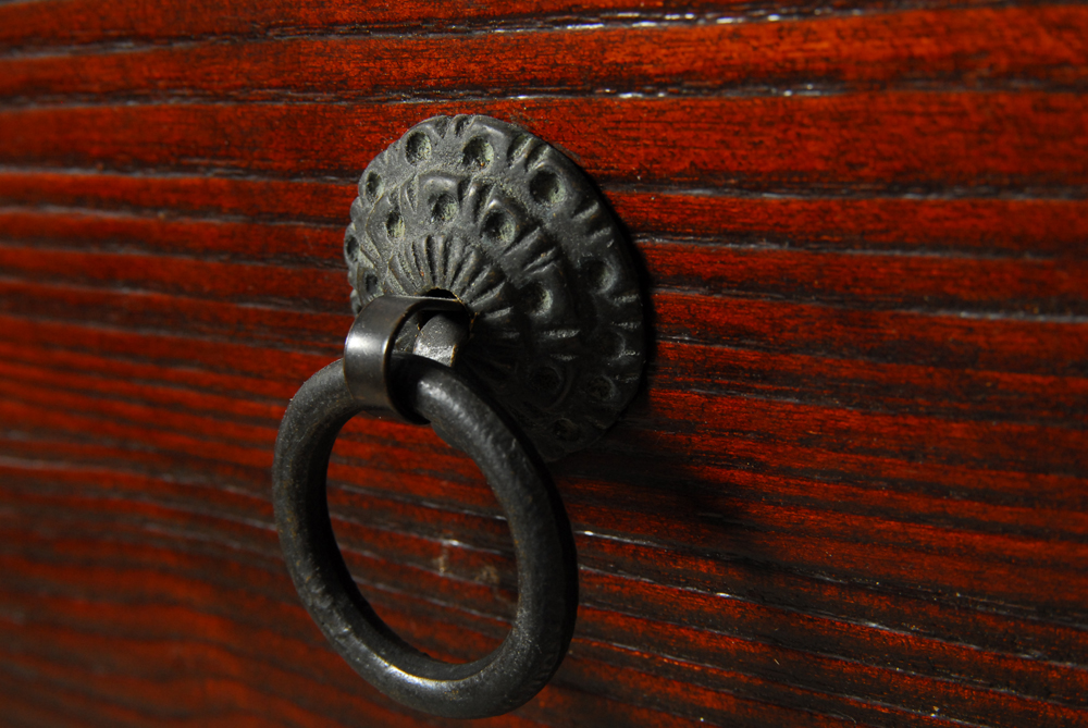 Asian Mahogany Finished Chest of Drawers