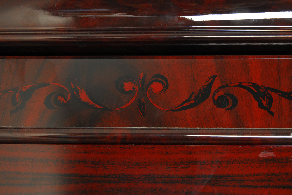 Neoclassical Style Flame Mahogany Wardrobe