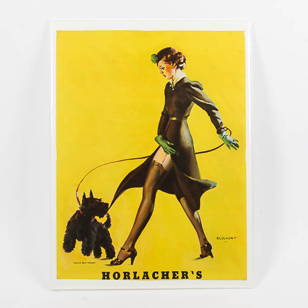Vintage Horlacher's Advertising Print