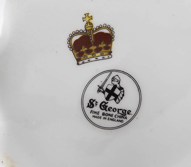 Vintage British-Made Commemorative Porcelain Dish and Tankard