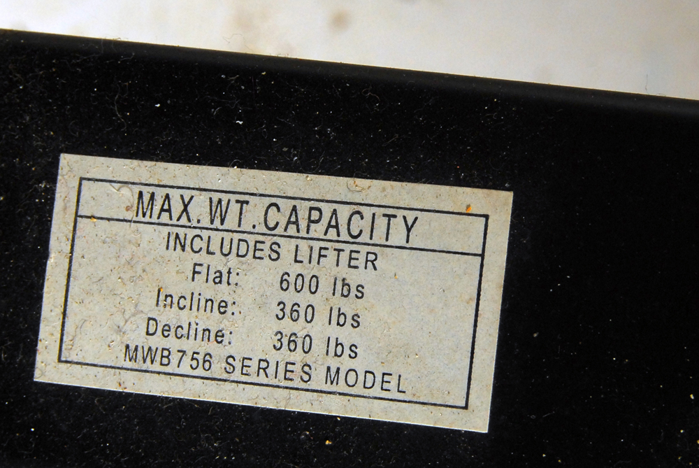 Marcy Weight Bench 756