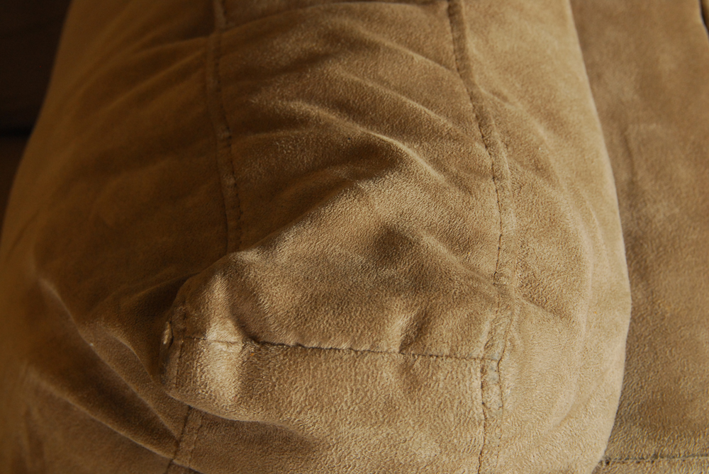 Micro-suede Sectional with Ottoman