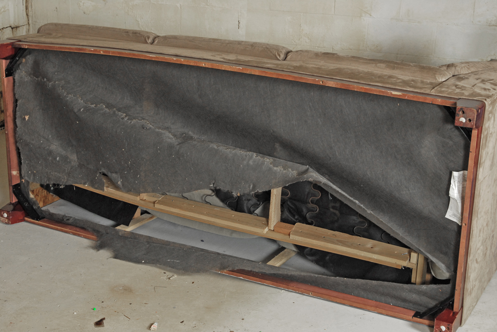 Micro-suede Sectional with Ottoman