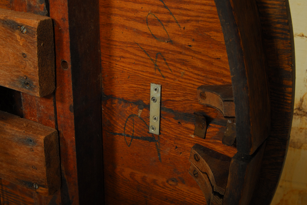 Vintage Oak Claw Foot Dining Table