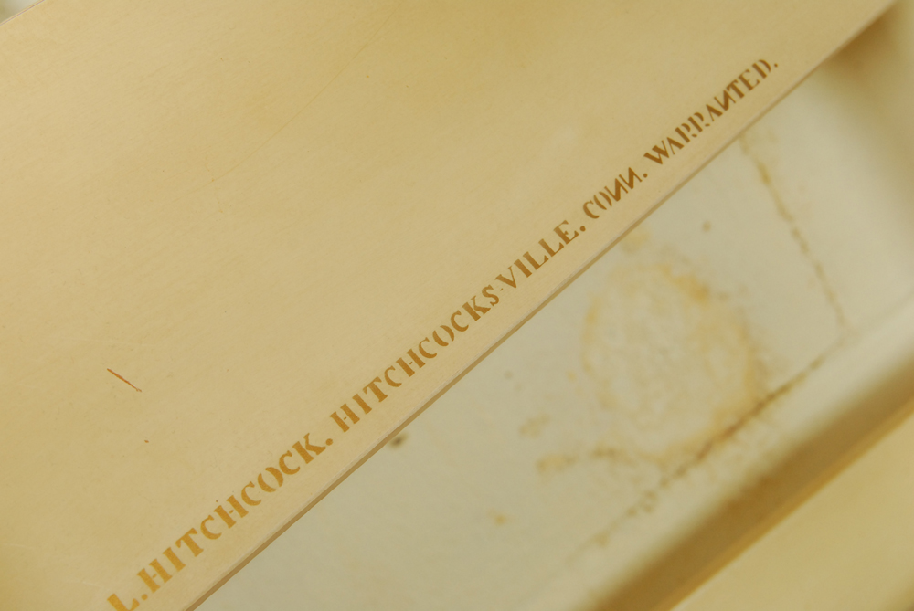 Pair of Vintage Twin Stenciled Headboards and Metal Frames